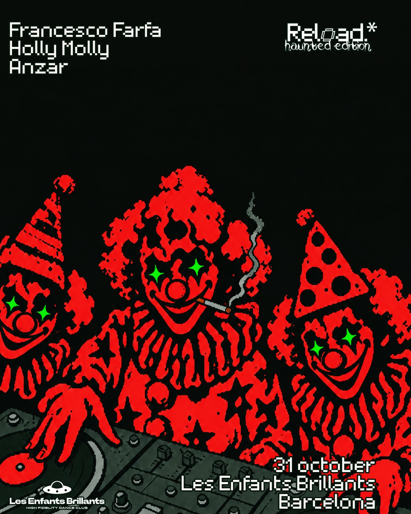 Cartel del concierto Les Enfants x Roots pres. Dan Ghenacia All Night Long, Les Enfants Brillants