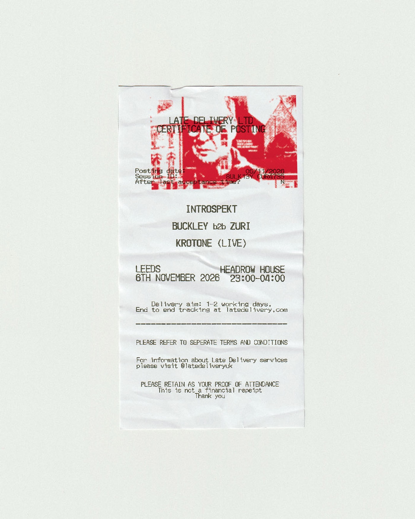 Affiche du Konzert Buckley Curates ft Introspekt. Zuri and Krotone (Live), Headrow House