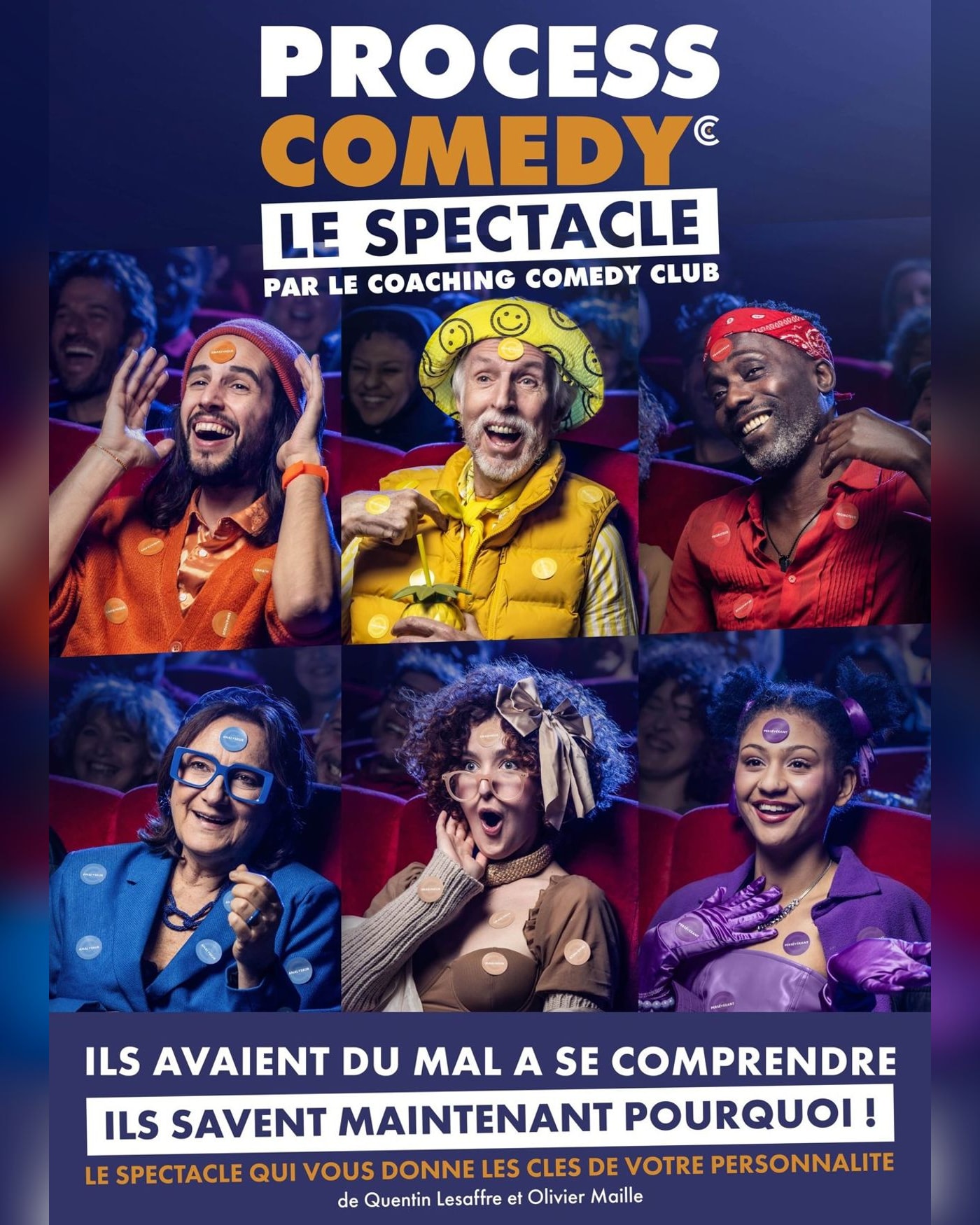 Cartel del espectáculo Process Comedy - Tournée, Le Spotlight