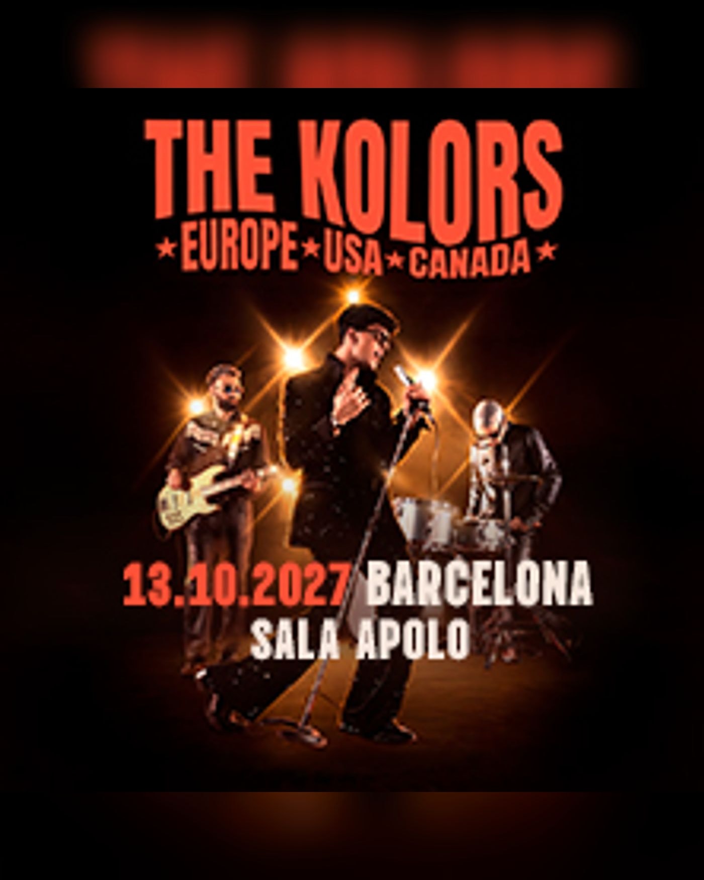 Affiche du concerto The Kolors, Sala Apolo