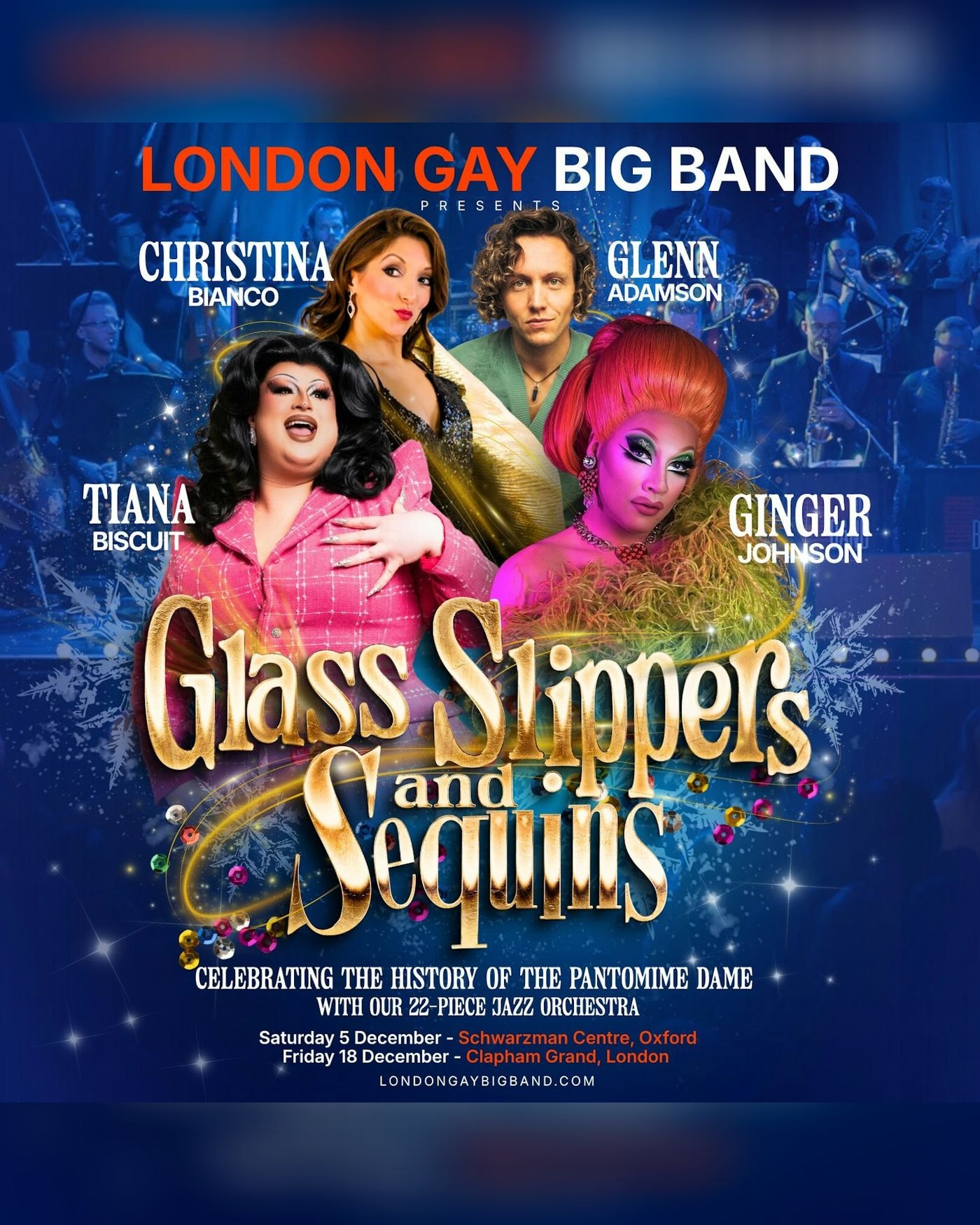 Cartel del concierto London Gay Big Band: Glass Slippers and Sequins, The Clapham Grand
