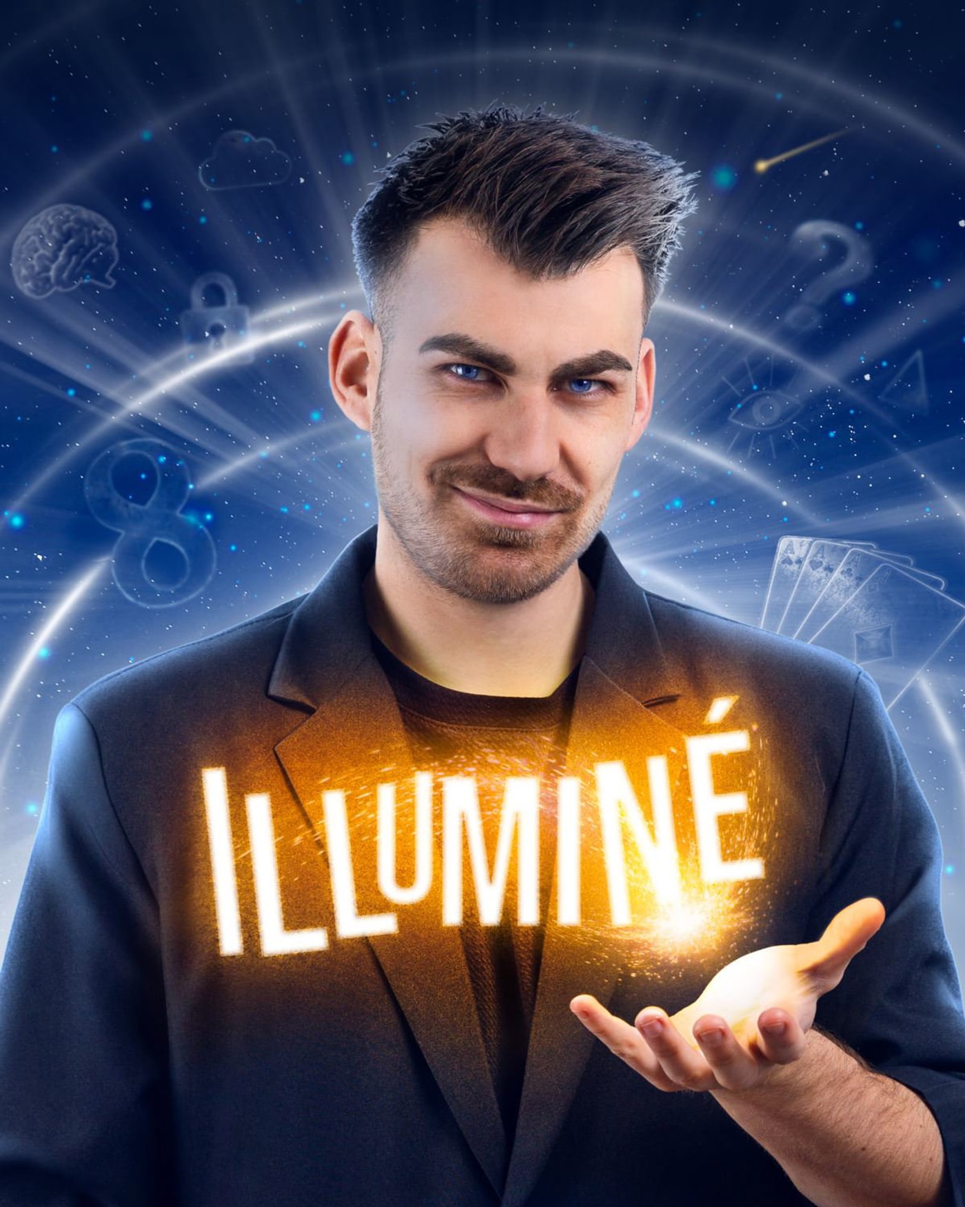 Cartel del espectáculo Léon dans Illuminé, Théâtre Silvia Monfort Saint-Brice
