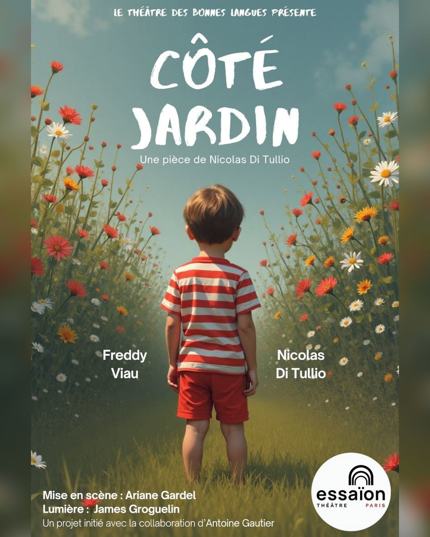 Cartel del espectáculo Côté Jardin, Théâtre Essaion