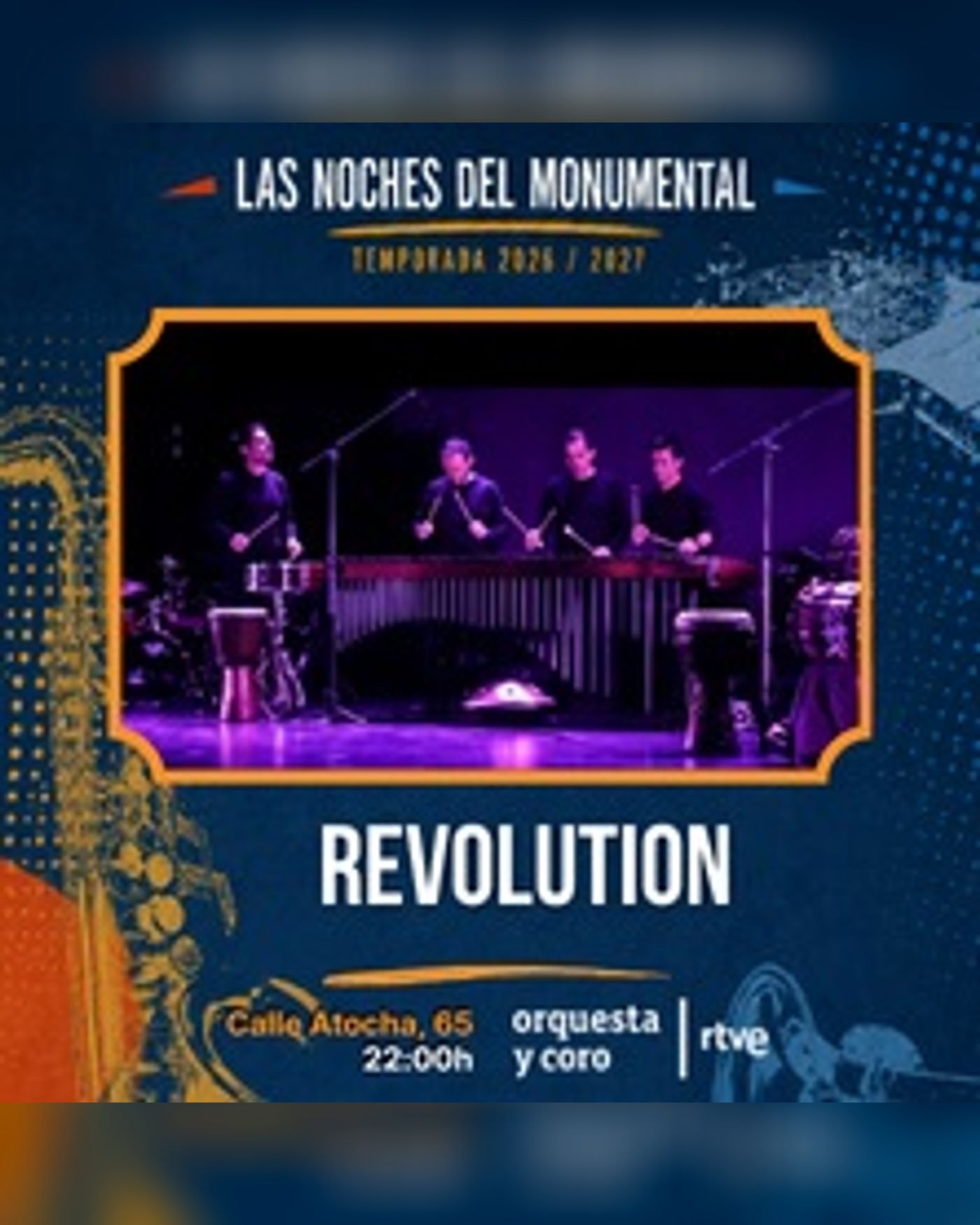 Affiche du concert Revolution, Teatro Monumental