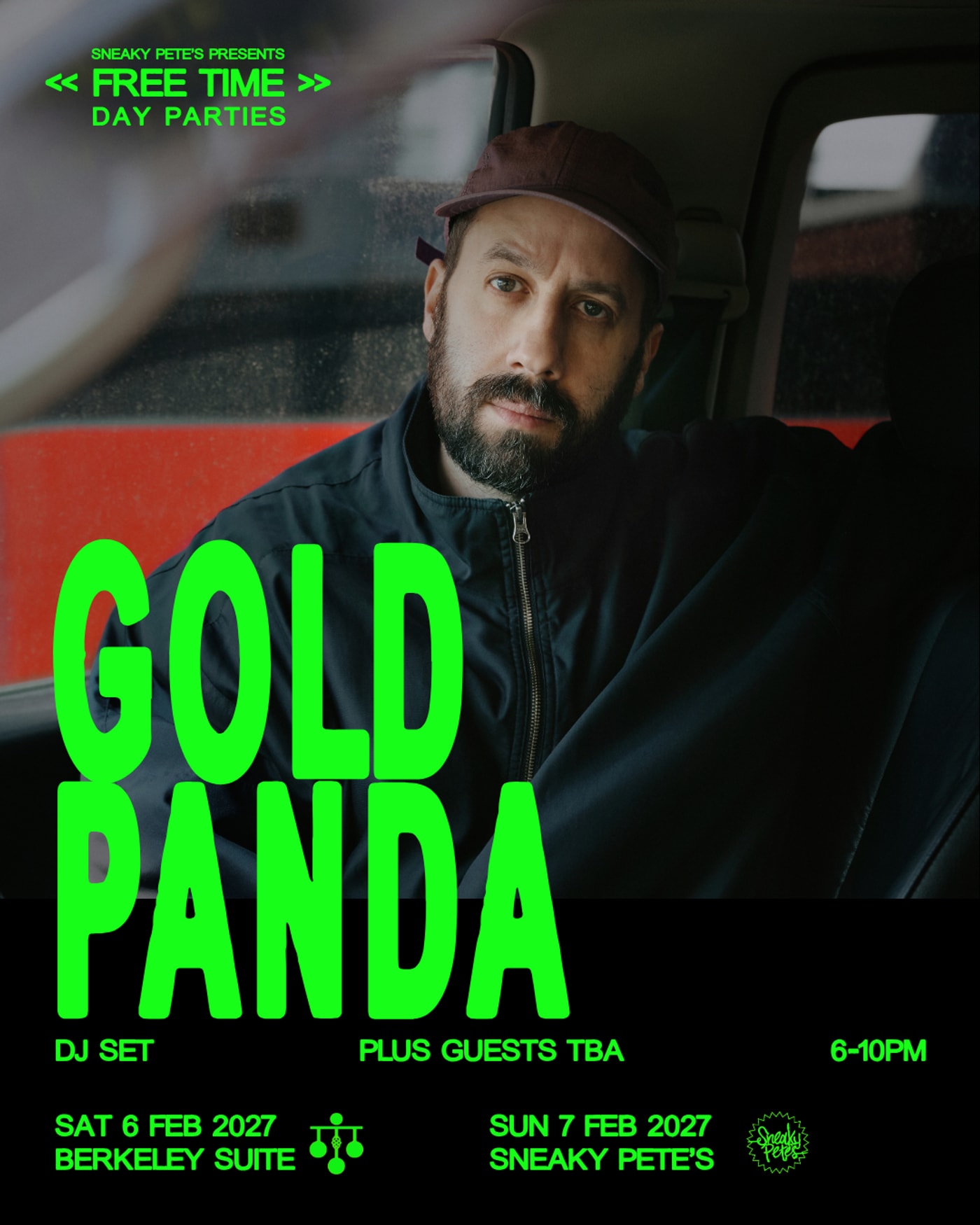 Affiche du concerto Gold Panda (DJ) : Free Time - Edinburgh, Sneaky Pete's
