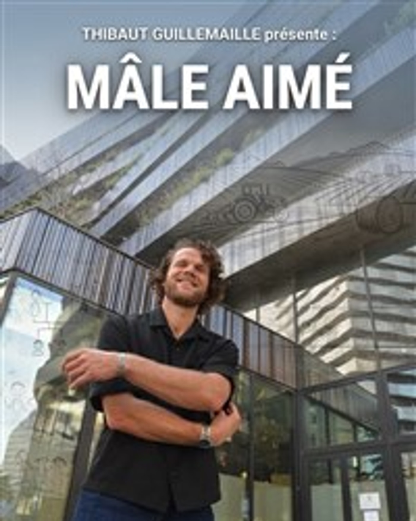 Poster for the show Mâle aimé, Obrigado