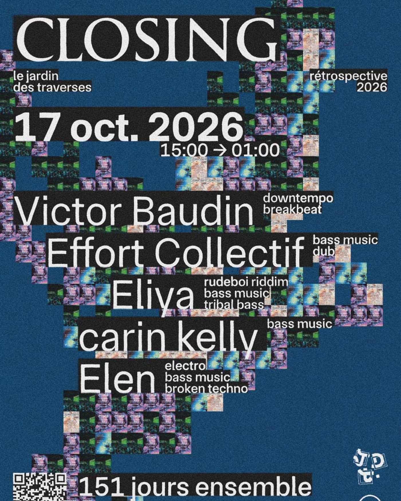 Affiche du Konzert Closing • Jardin des Traverses
