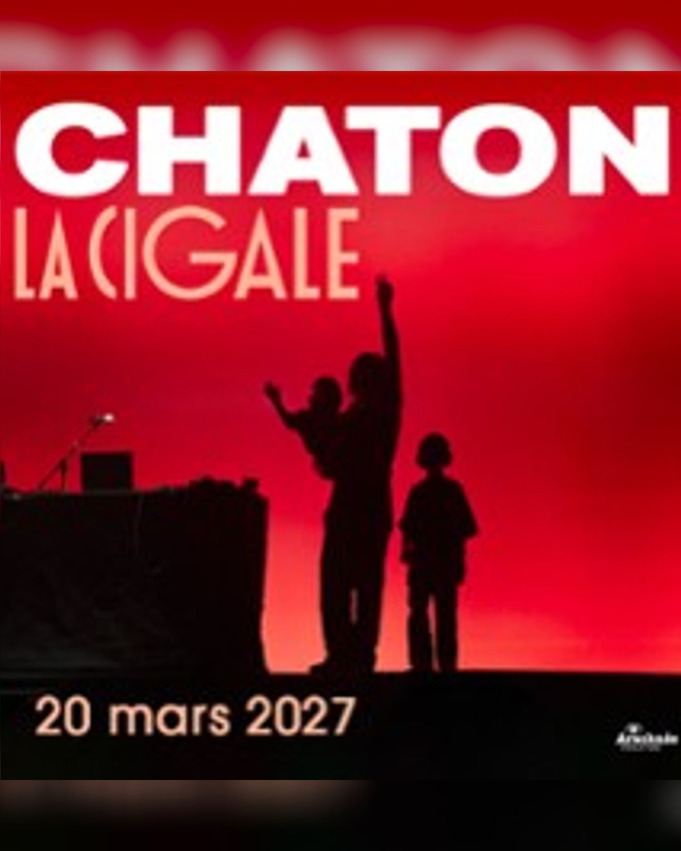 Poster for the concert Chaton, La Cigale