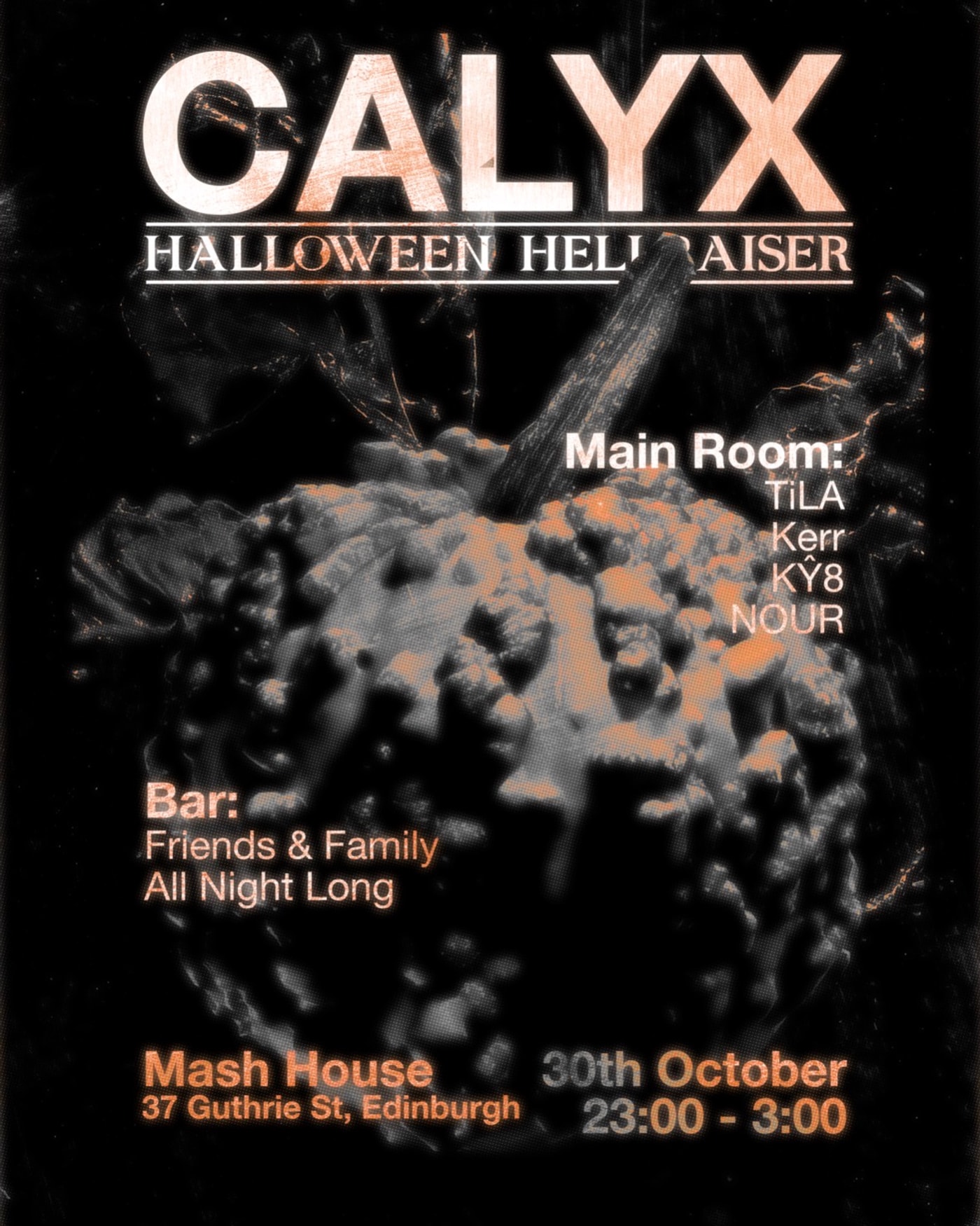 Poster for the concert Calyx, The Mash House