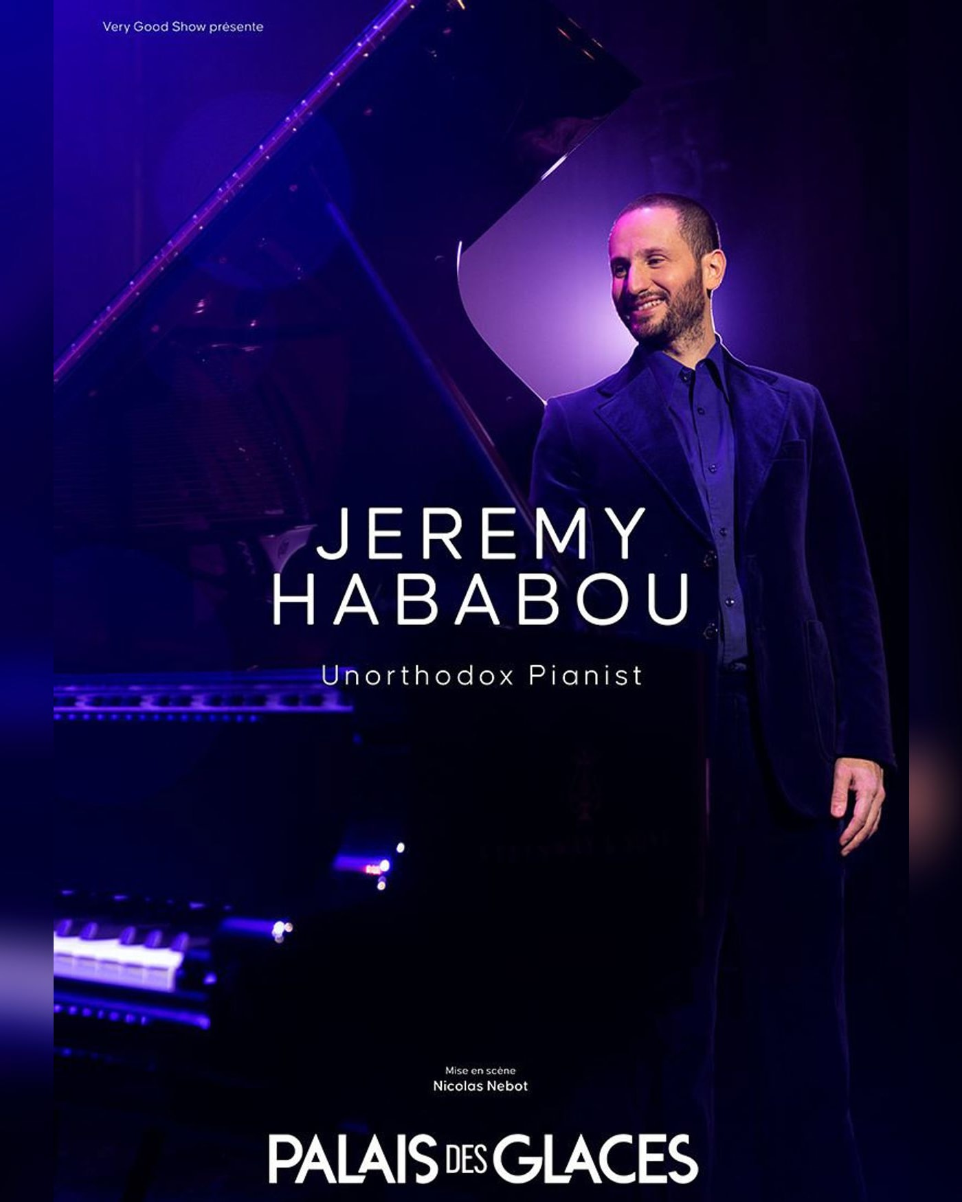 Cartel del concierto Jeremy Hababou, Palais des Glaces