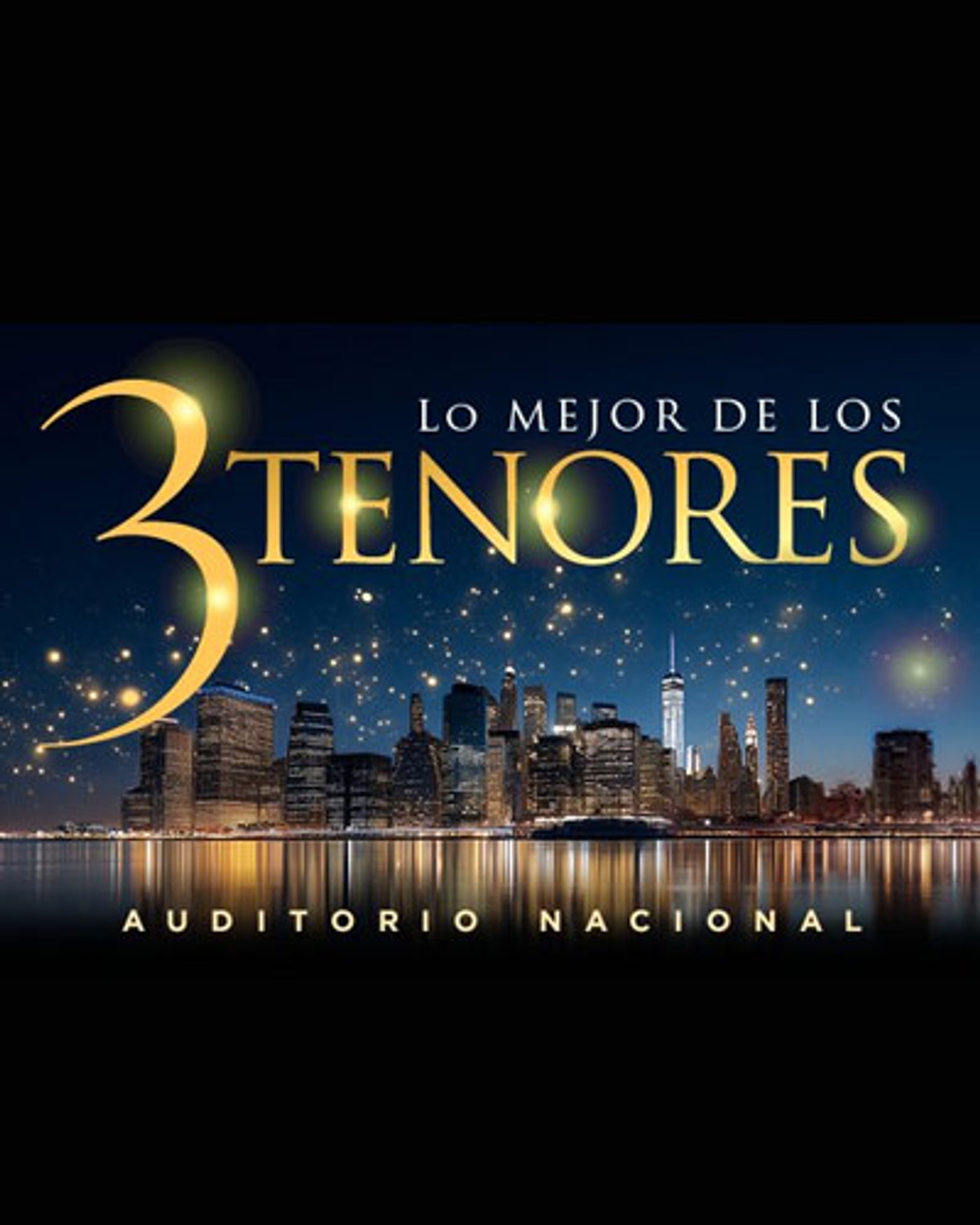 Poster for the concert Lo Mejor de los 3 Tenores, Auditorio Nacional de Madrid