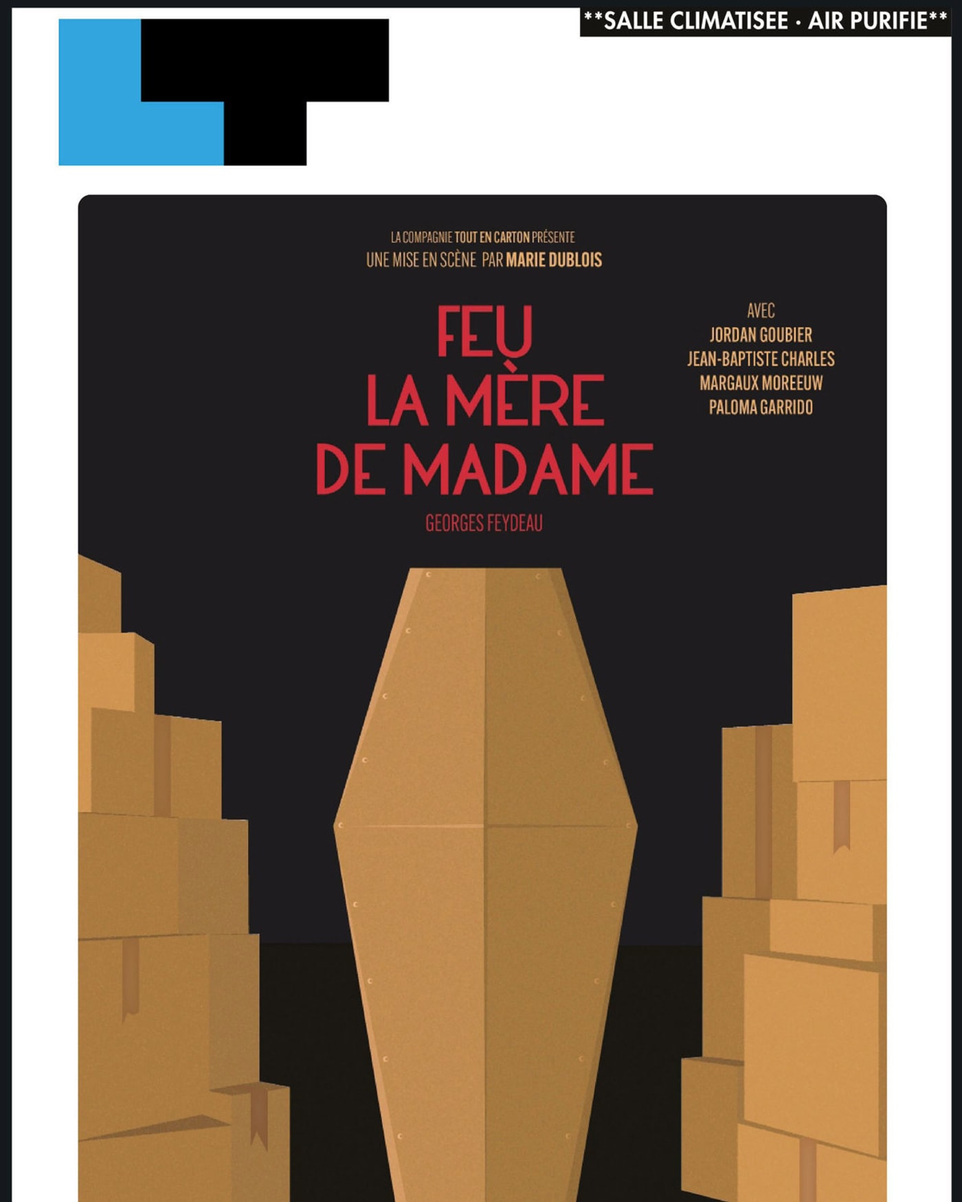 Poster for the show Feu la Mère de Madame, Laurette Théâtre