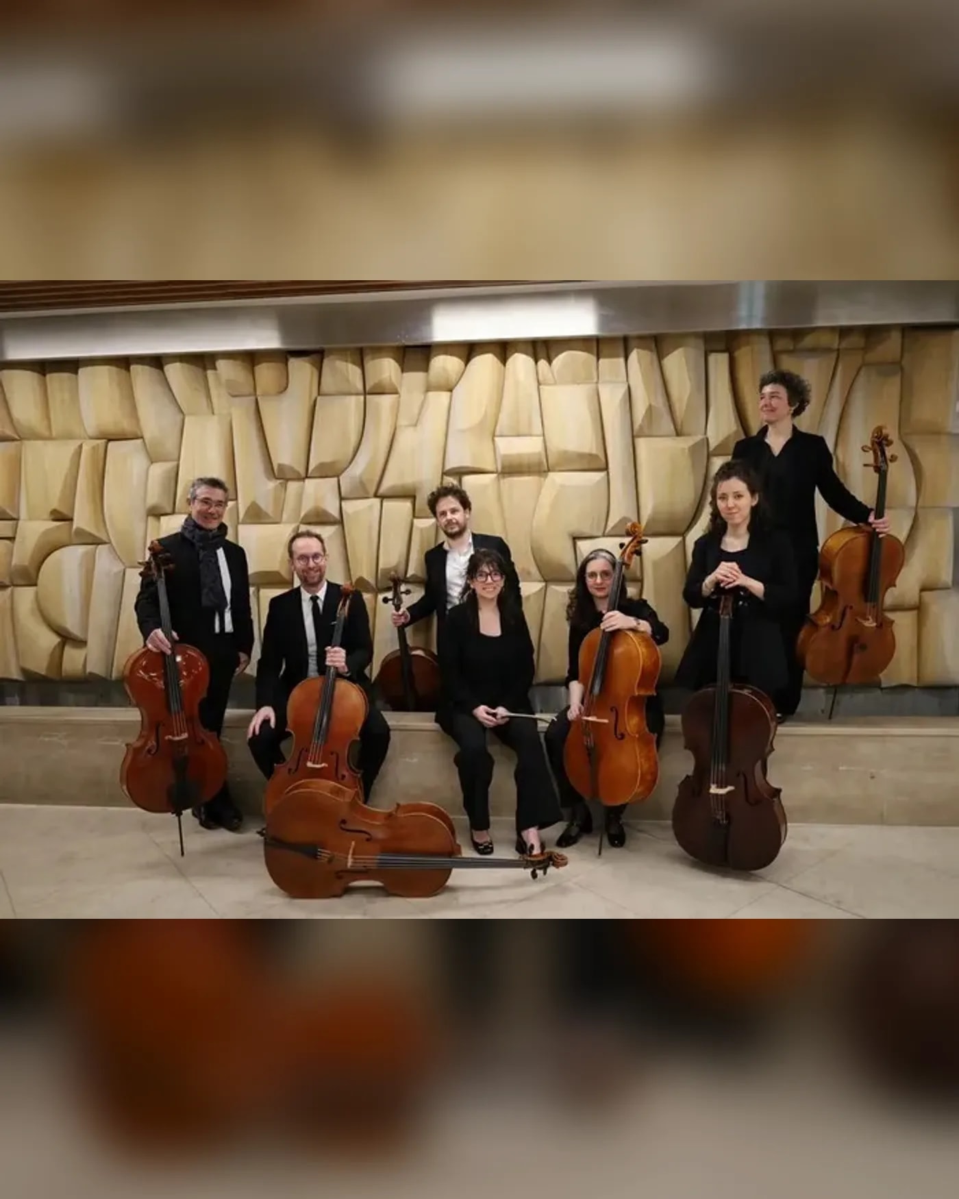 Poster for the concert Octuor de violoncelles, Conservatoire de Nantes