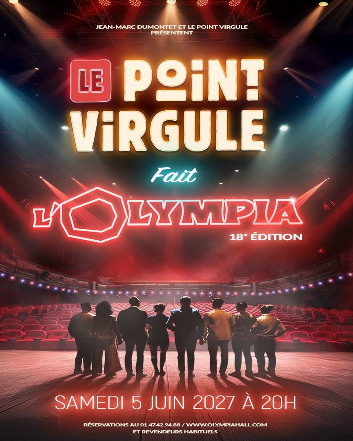 Affiche du voorstelling Le Point Virgule fait l'Olympia - 18ème Edition