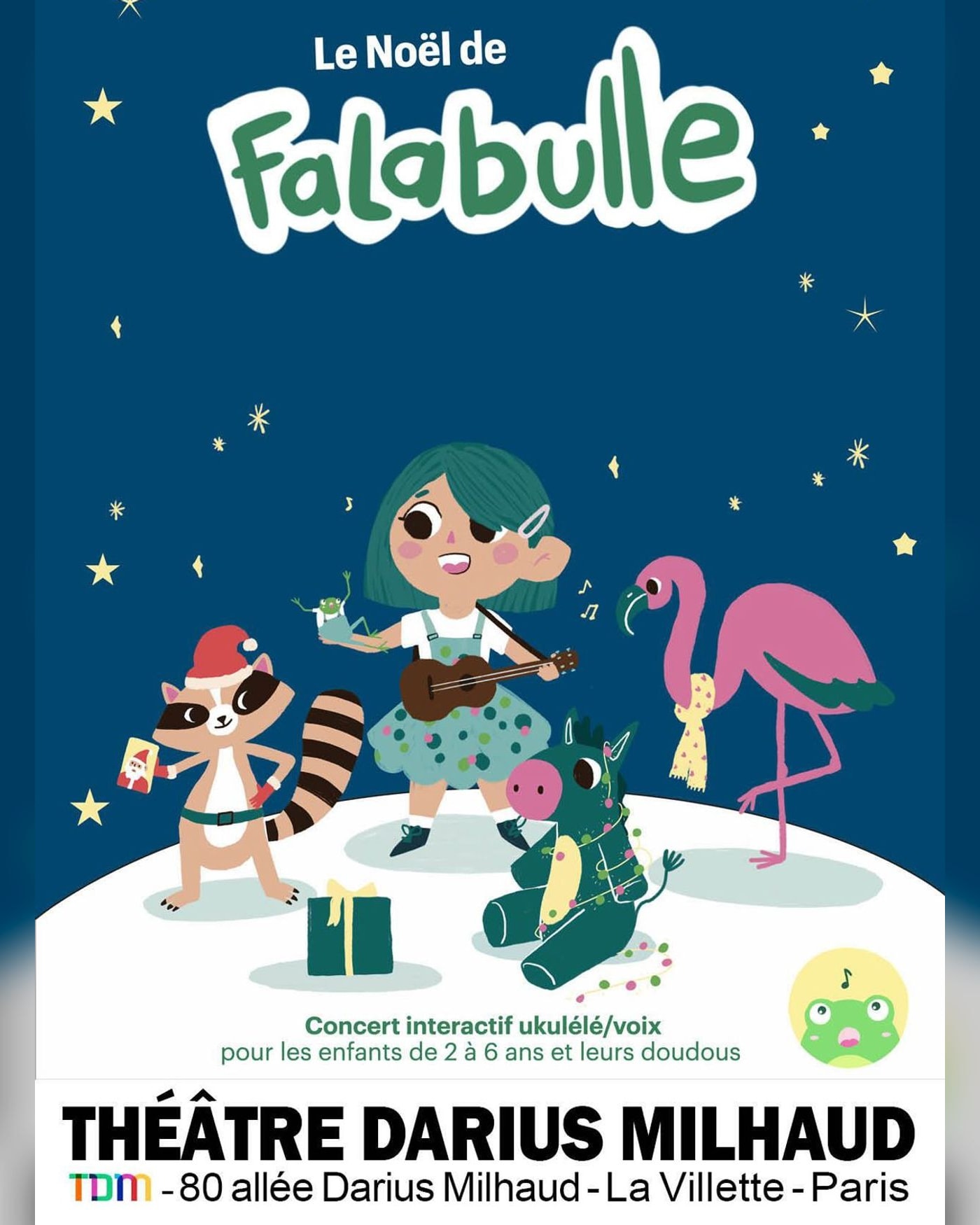Cartel del espectáculo Le Noël de Falabulle, Théâtre Darius Milhaud