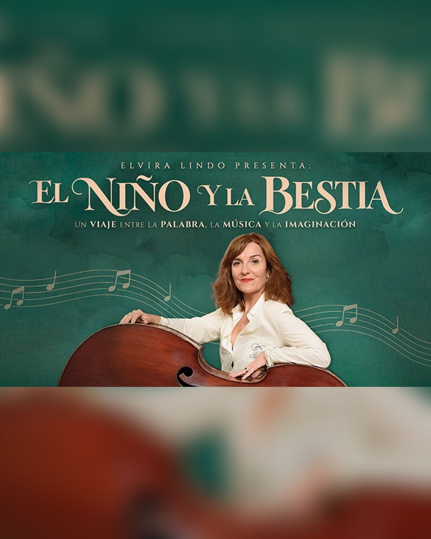Cartel del concierto El Niño y la Bestia - Elvira Lindo, Gran Teatro Pavón