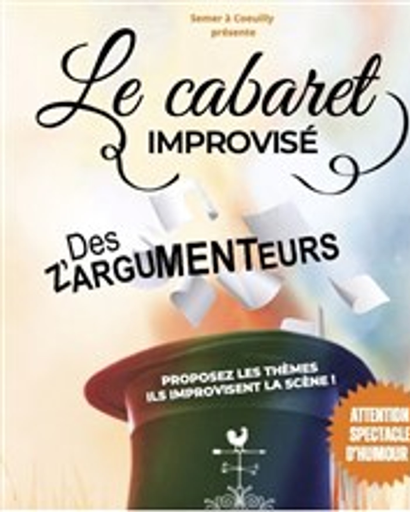 Affiche du spettacolo Le cabaret improvisé des Z'Argumenteurs, Espace Culturel Gérard Philipe