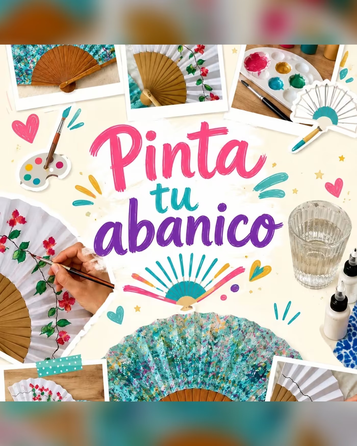 Imagen de la actividad Pinta tu abanico + picoteo, Montsequi Galería de Arte