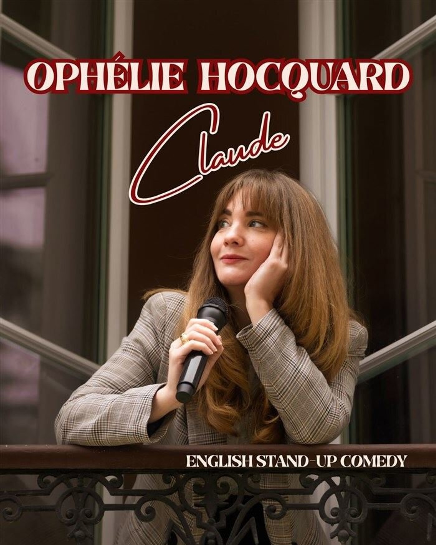 Cartel del espectáculo Ophélie Hocquard - Claude, Théâtre Bo Saint-Martin