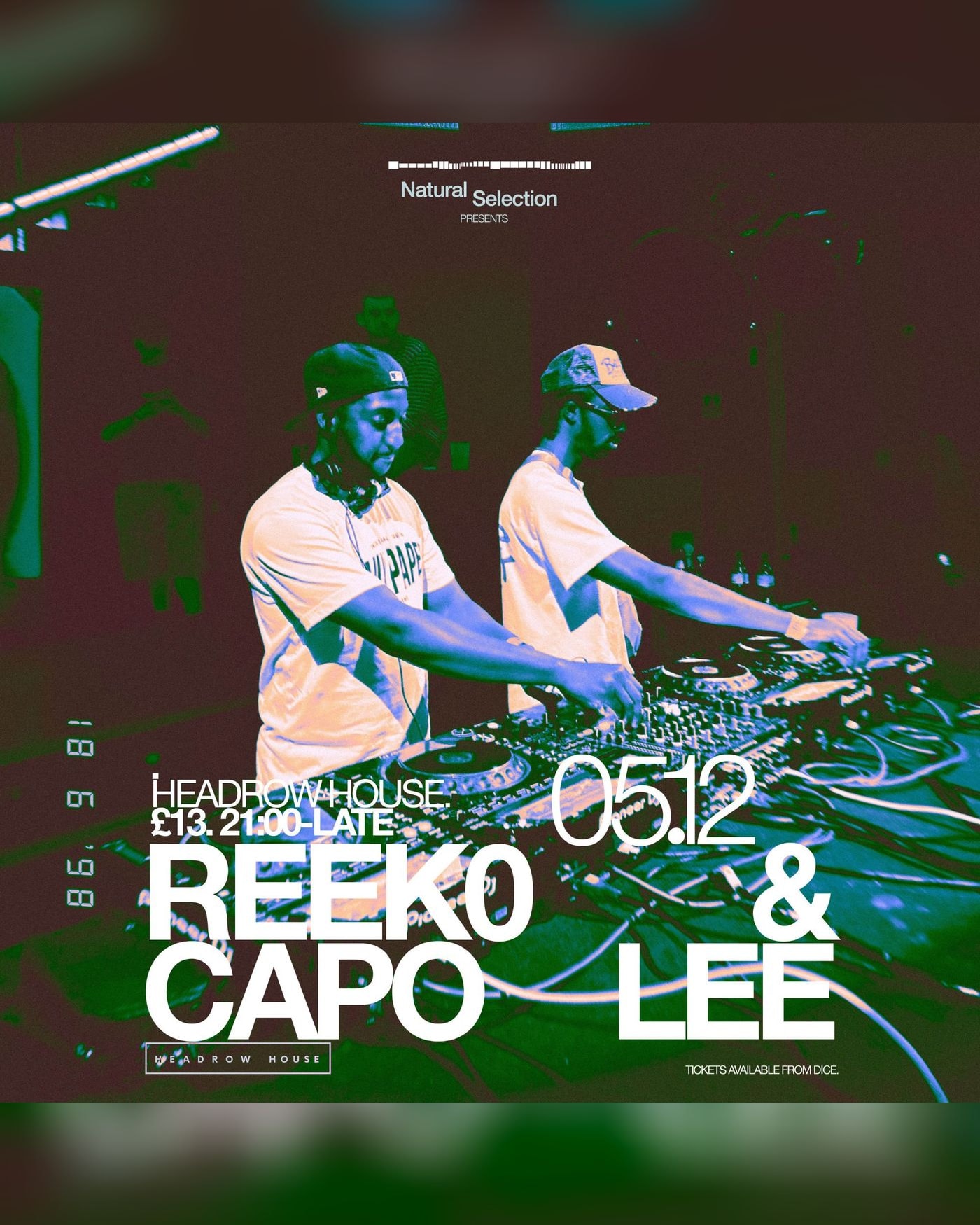 Cartel del concierto Reek0 + Capo Lee, Headrow House
