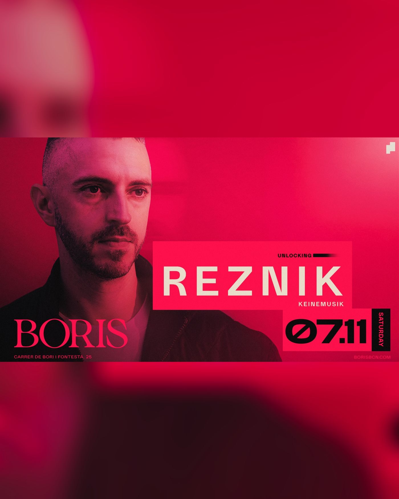 Poster for the concert Boris pres. Reznik, Boris Club