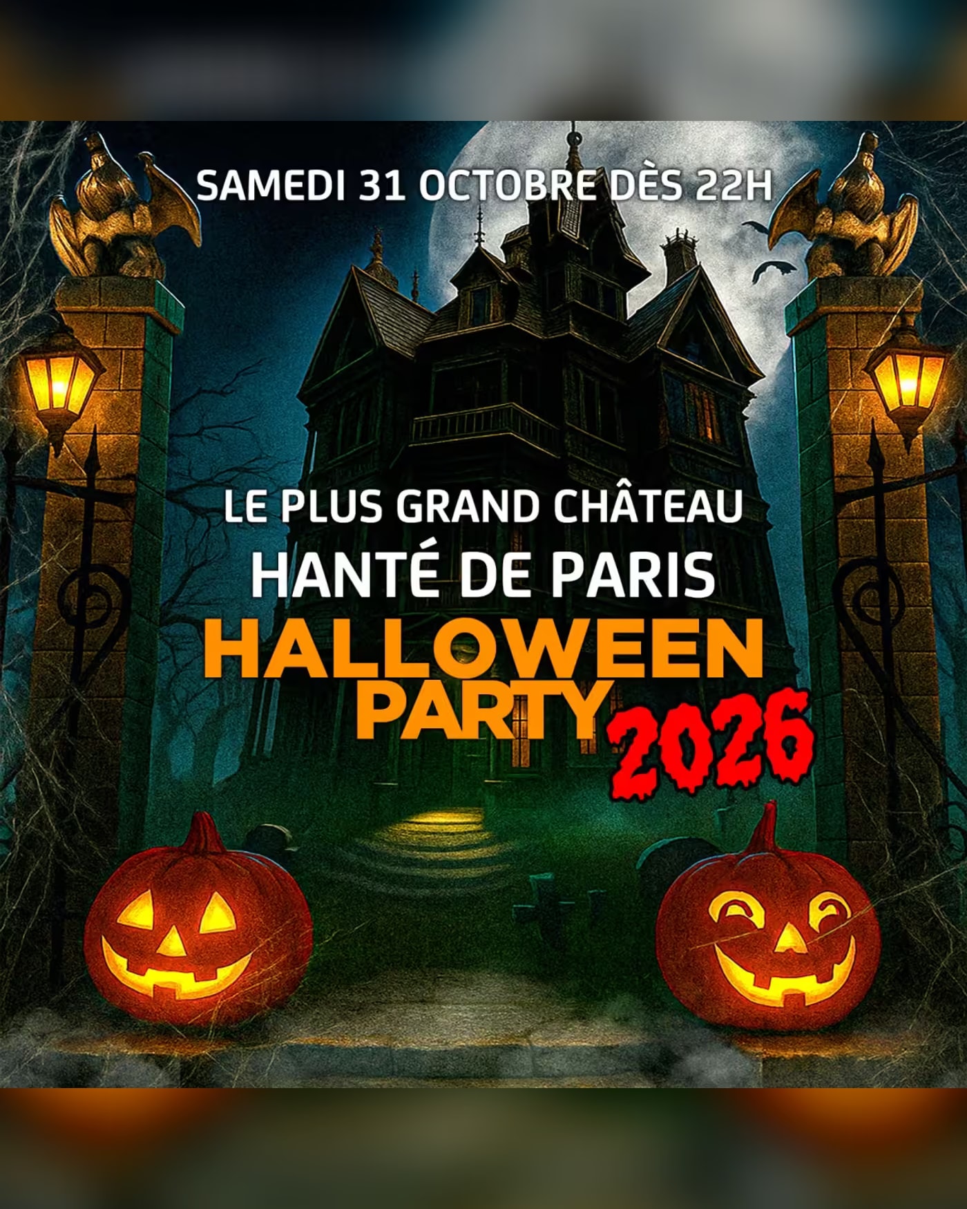Le Plus Grand Chateau Hanté De Paris Halloween Party 2026