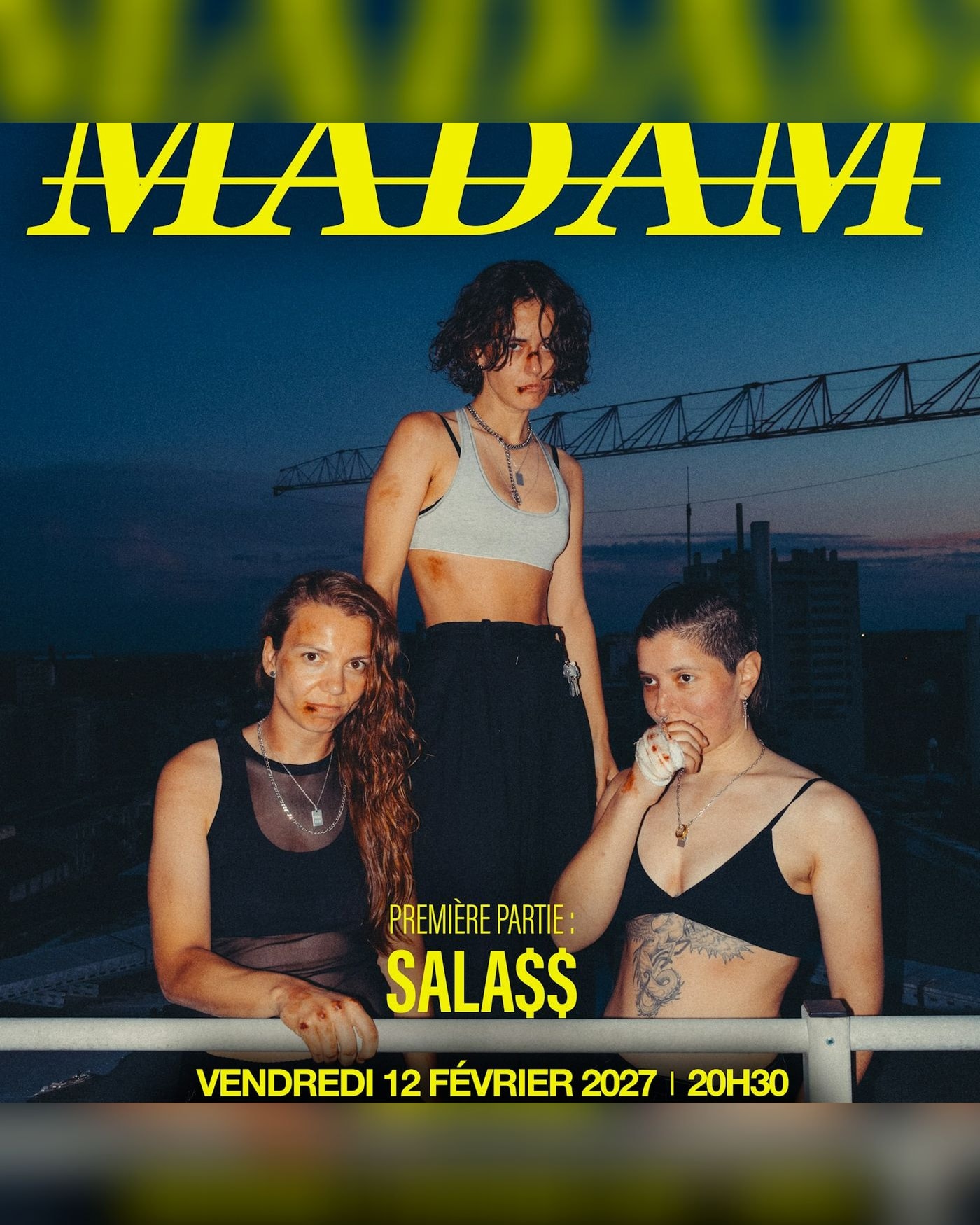 Affiche du concert Madam + Sala$$, Le Ferrailleur