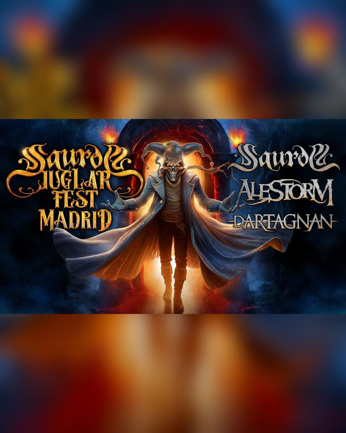 Cartel del concierto Saurom Juglar Fest, La Nueva Cubierta De Leganés