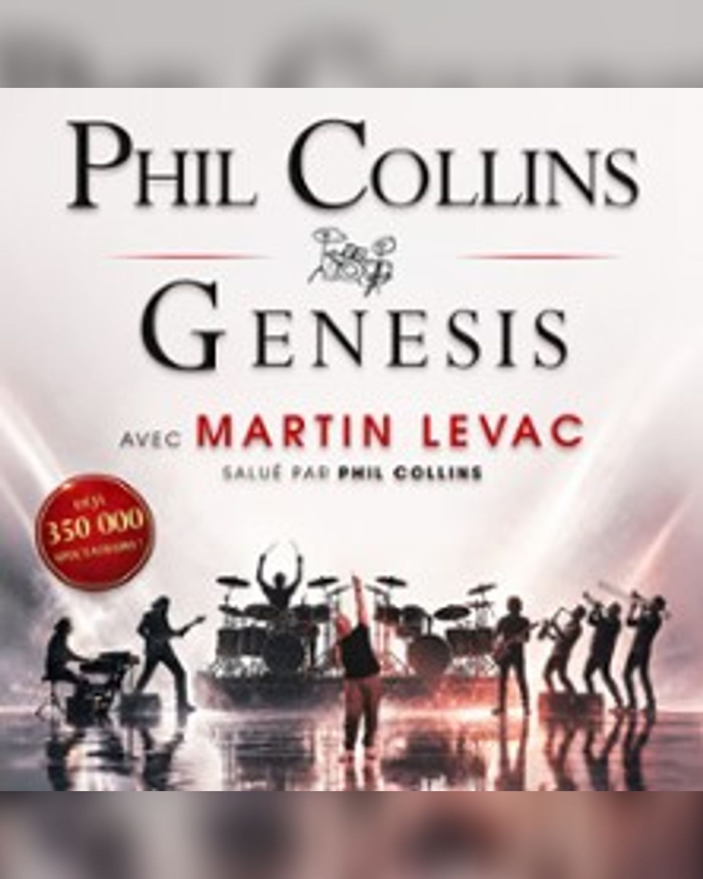 Affiche Phil Collins Genesis - Tribute avec Martin Levac