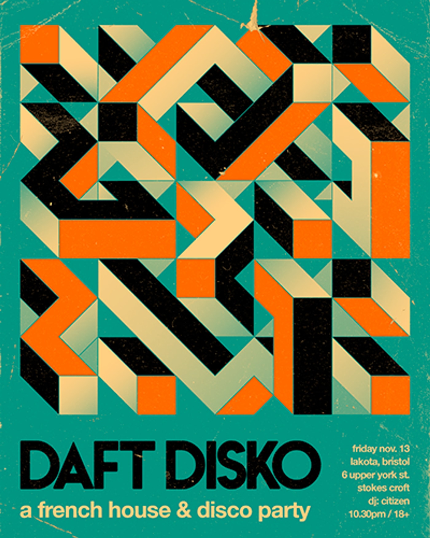 Affiche du concert Daft Disko, Lakota