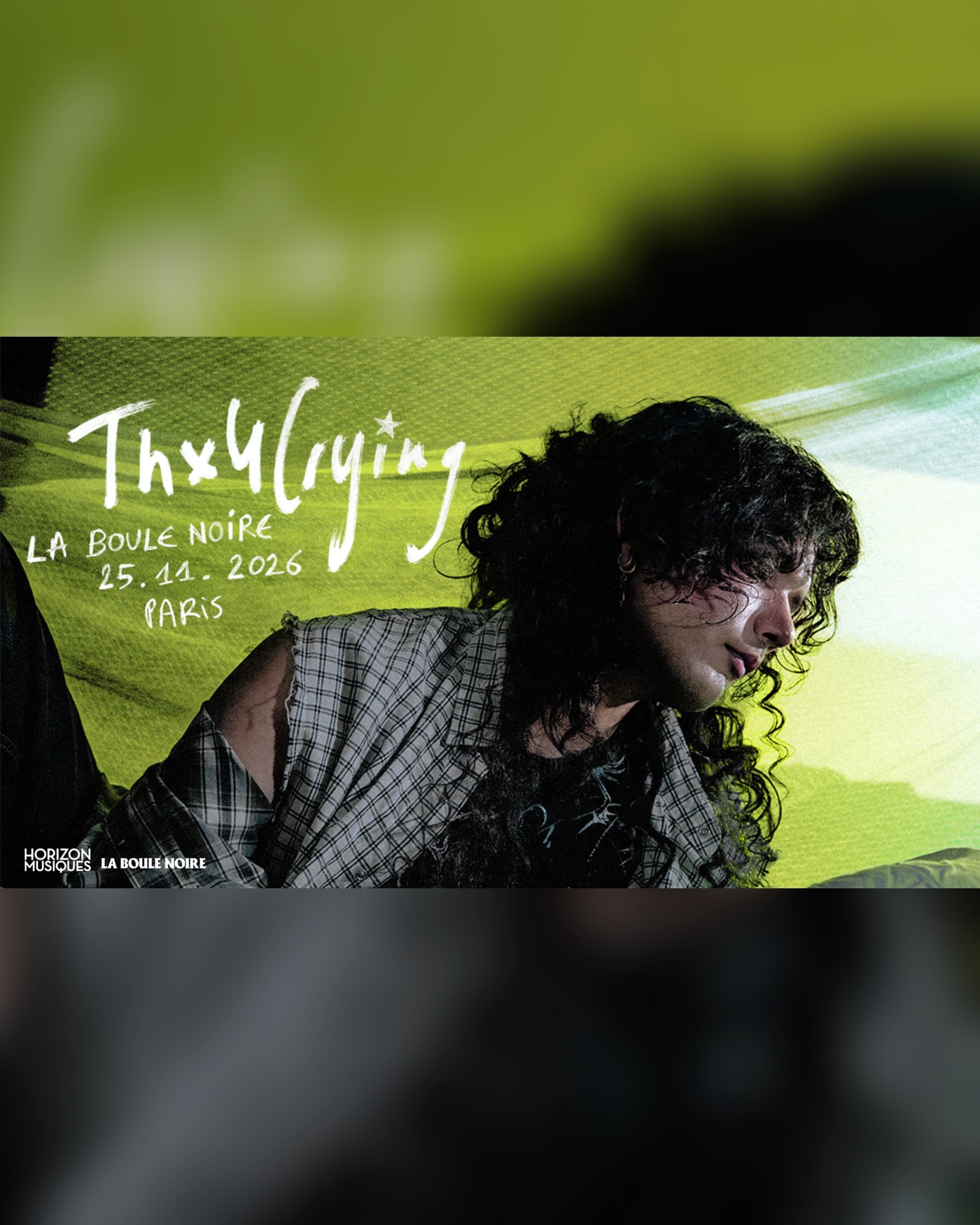Affiche du Konzert Thx4Crying, La Marquise