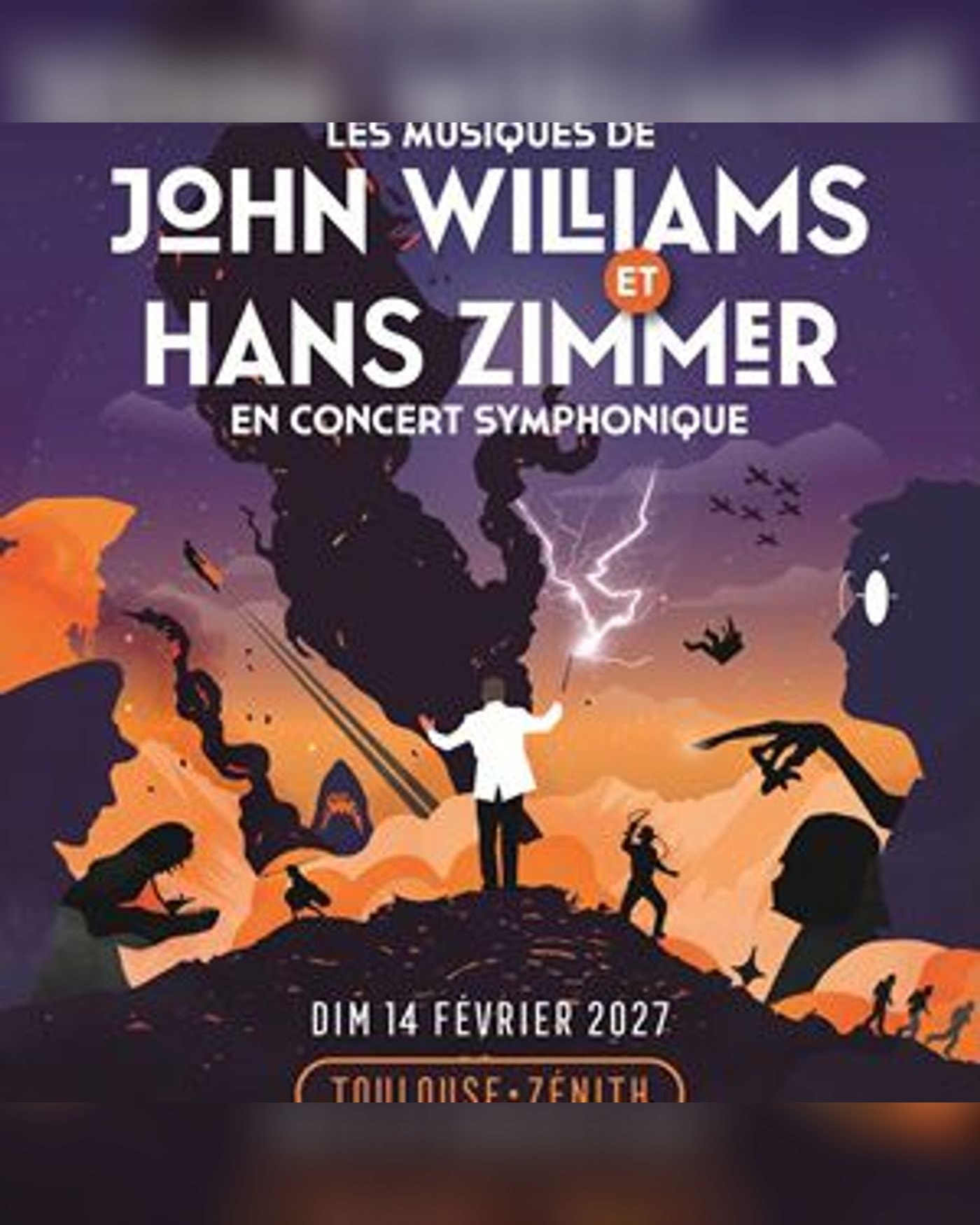 Plakat Les Musiques de John Williams und Hans Zimmer