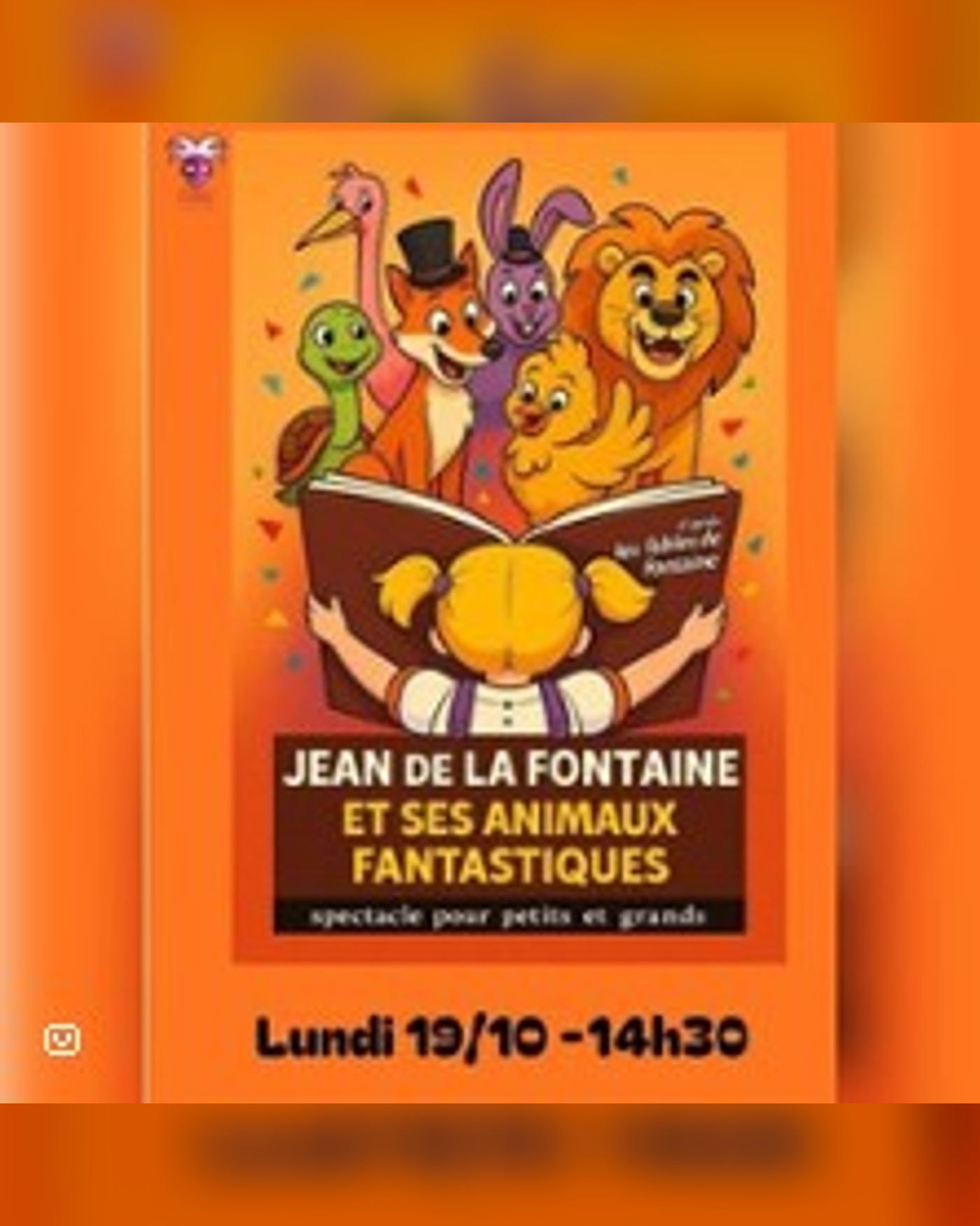 Cartel del espectáculo Jean de la Fontaine et ses animaux fantastiques, Coul' Theatre