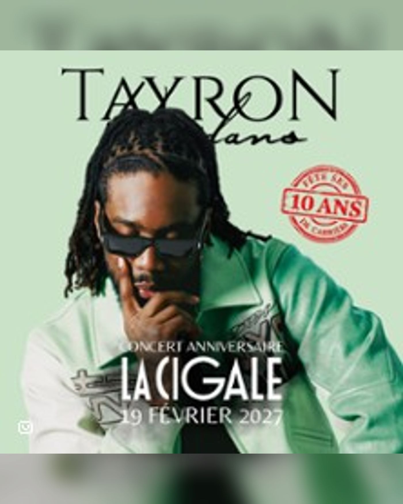 Affiche du concert Tayron Kwidan's, La Cigale