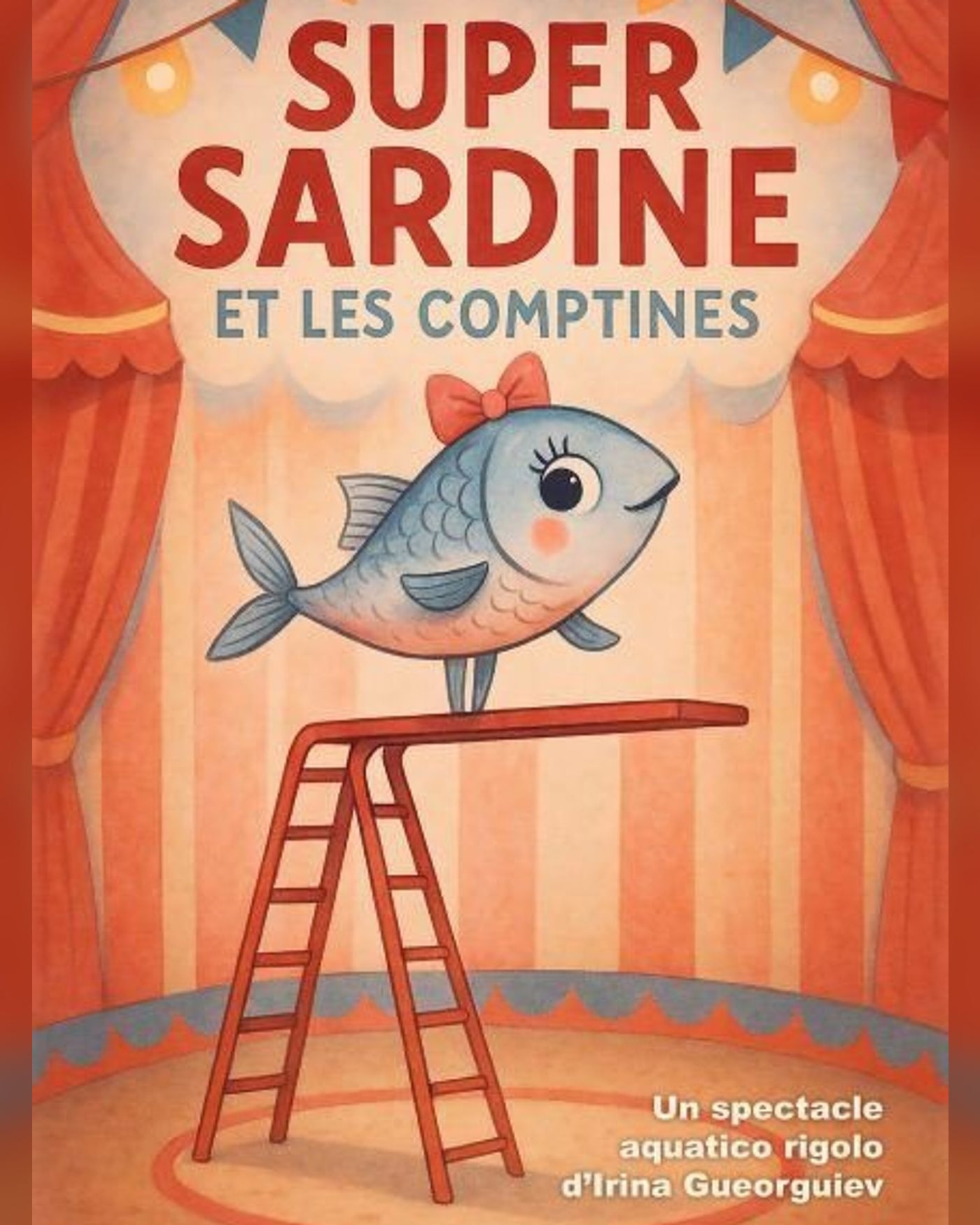 Cartel del espectáculo Super Sardine et les comptines, Café Théâtre le Flibustier