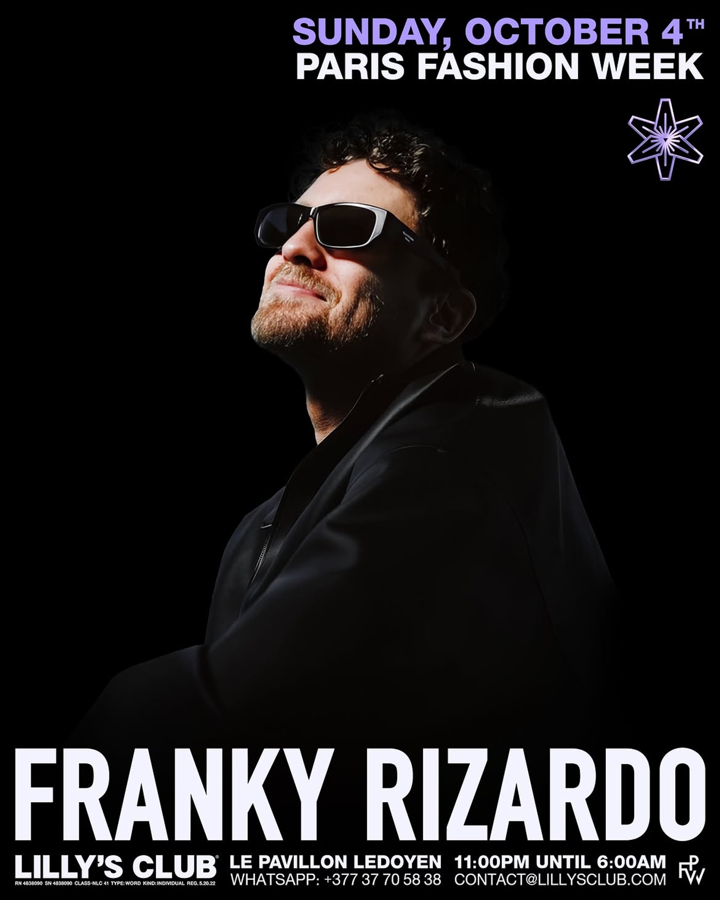 Affiche du Konzert Franky Rizardo - LILLY'S PARIS FASHION WEEK, Lilly''s Club Paris