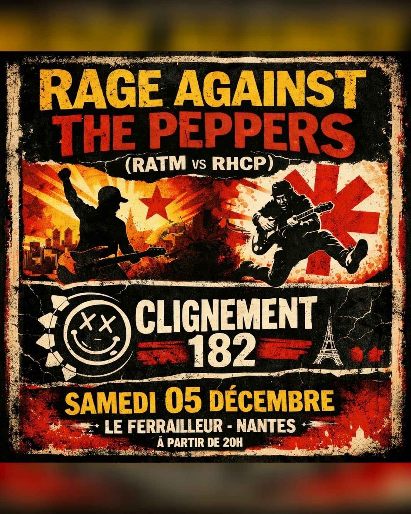 The Rage Rage Against the Peppers + Clignement 182 en concert à Nantes
