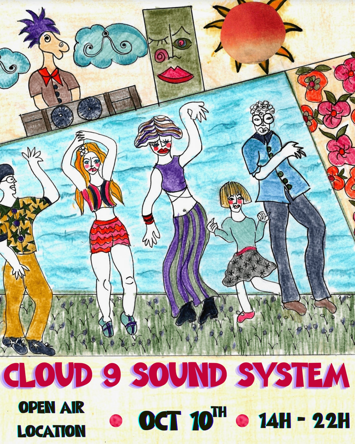 Cartel del concierto Cloud 9 Sound System (Outdoors Summer Closing Party!), TBA - Outdoors Garden (30 Mins From Bcn)