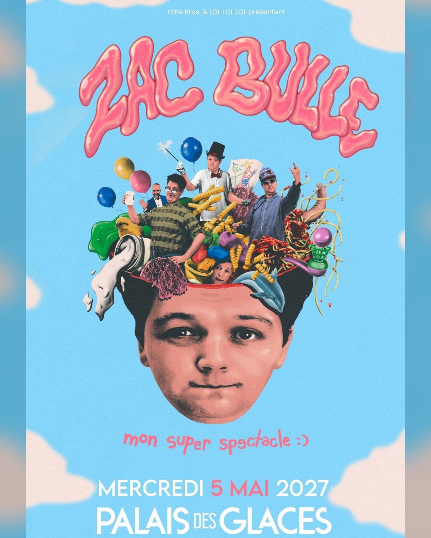 Cartel del espectáculo Zac Bulle, Palais des Glaces