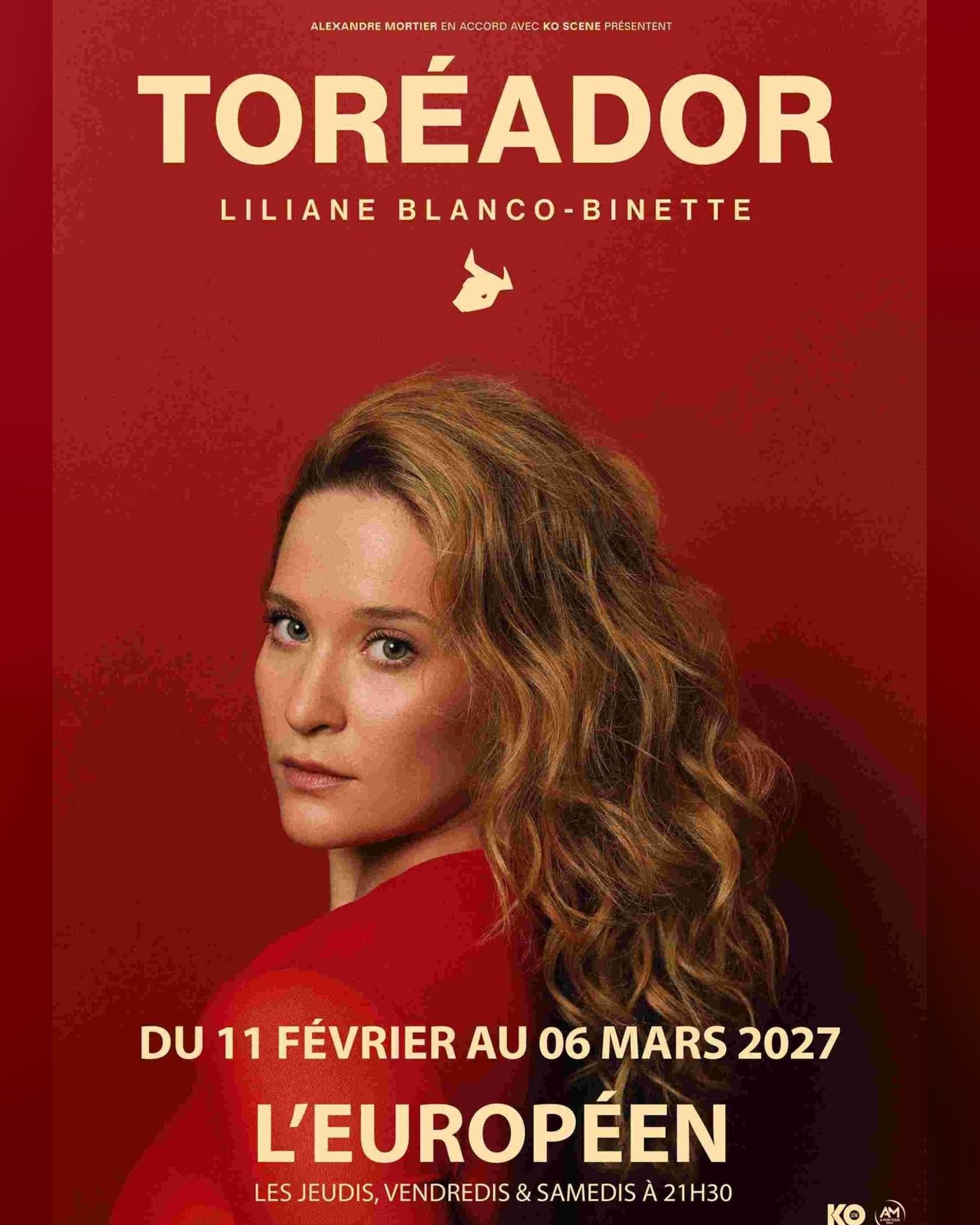 Poster for the show Liliane Blanco-Binette - Toréador, L'Européen