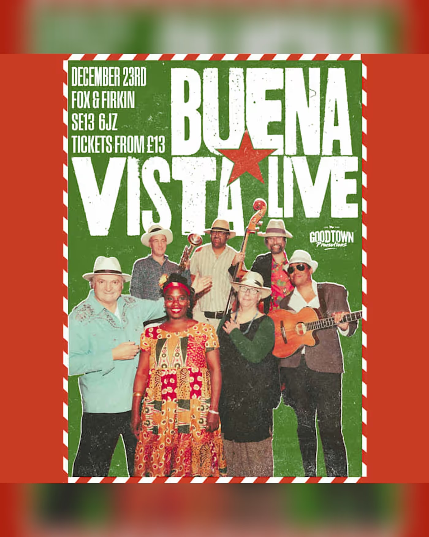 Affiche du concert A Buena Vista Christmas, Fox & Firkin