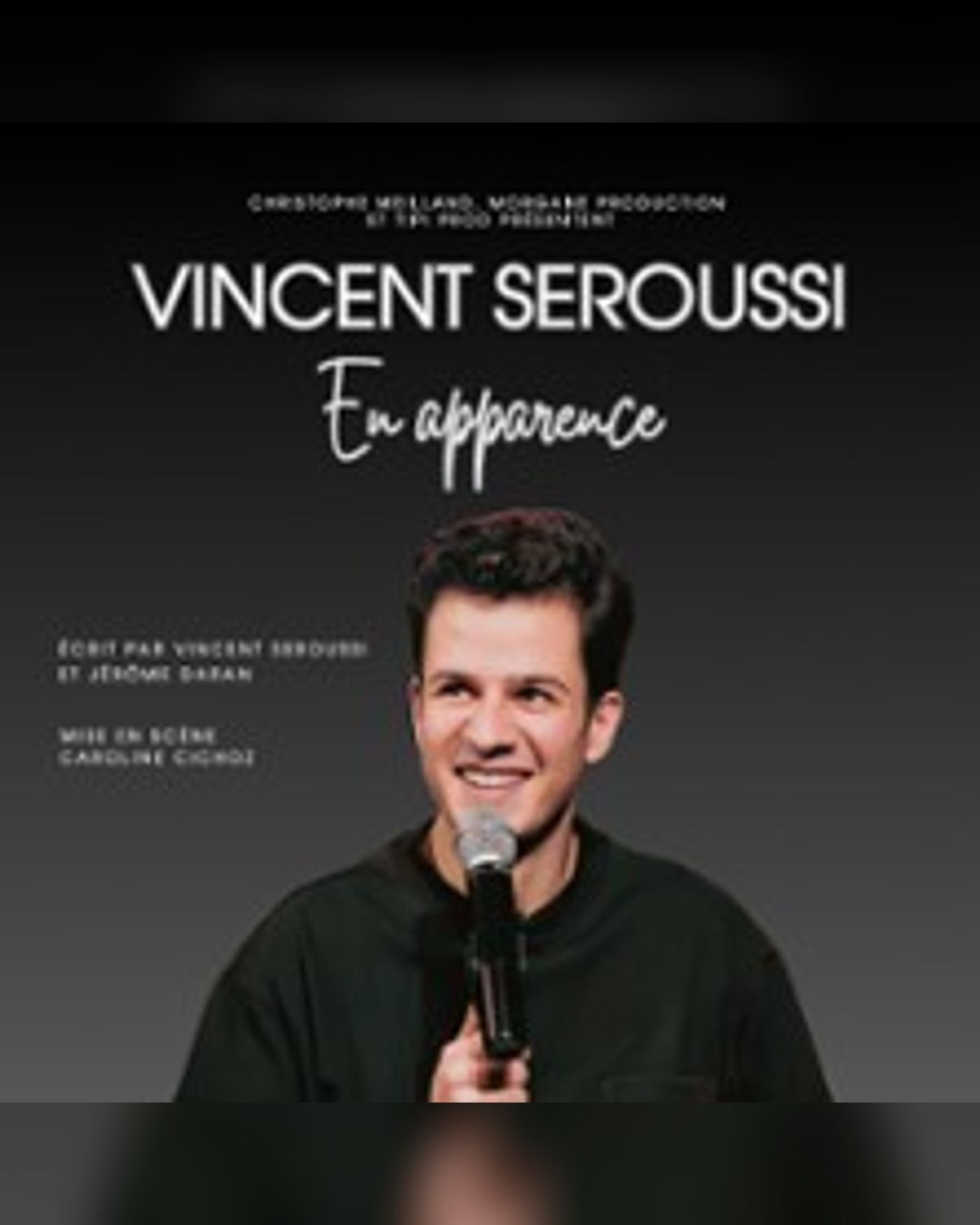 Poster for the show Vincent Seroussi - En Apparence, Kawa Theatre