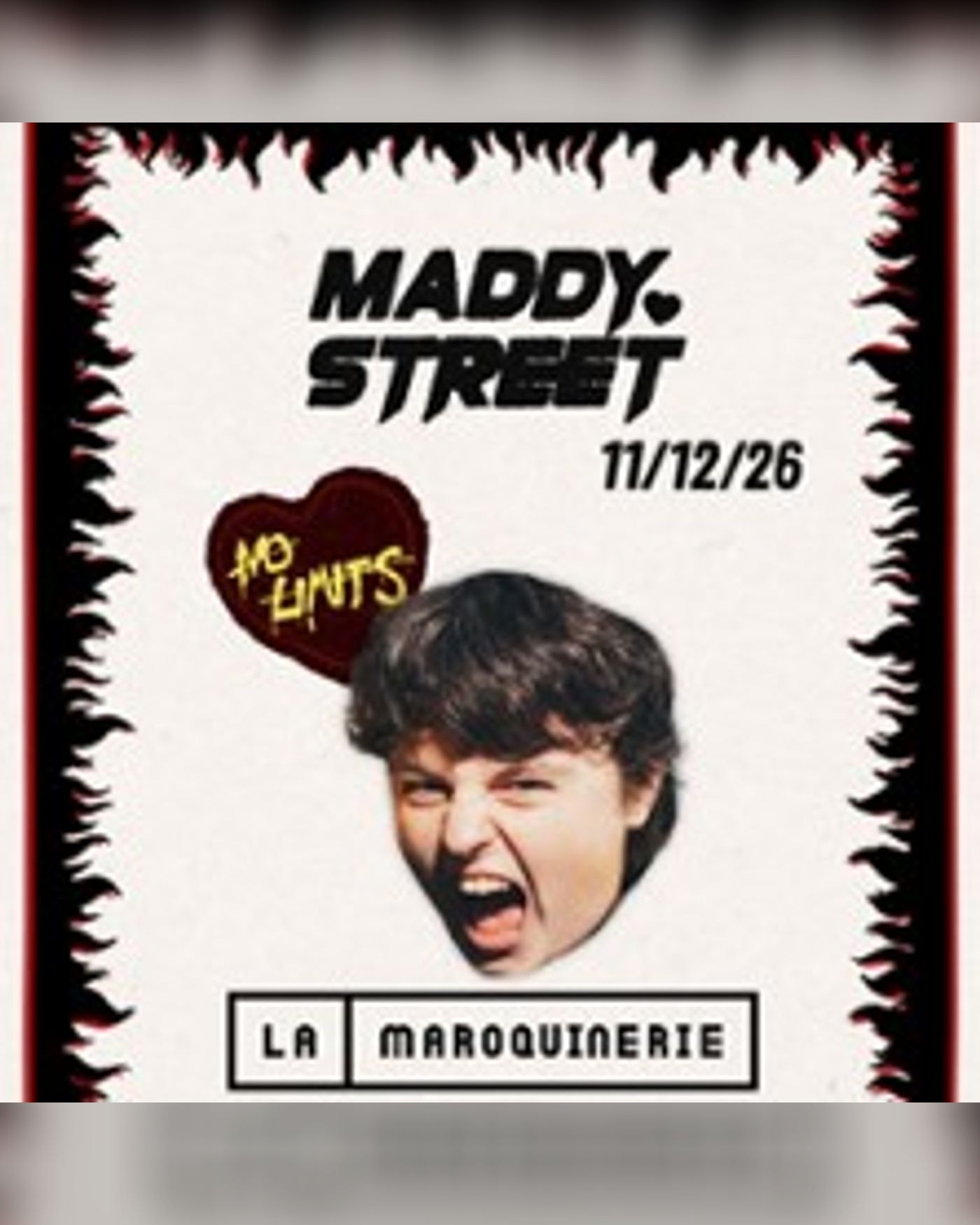 Affiche du Konzert Maddy Street, La Maroquinerie