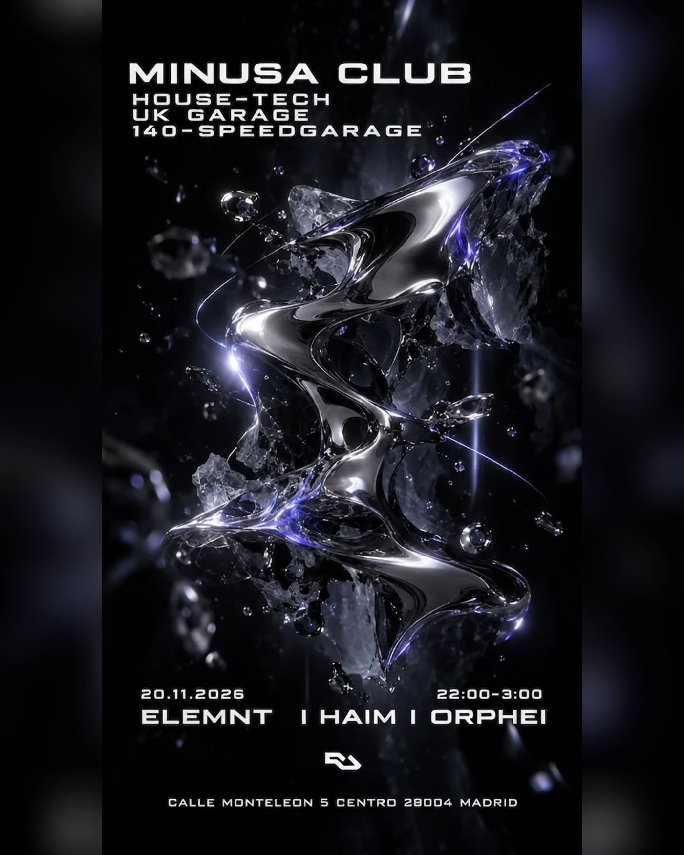 Affiche du concerto MINUSA CLUB: ELEMNT/HAIM/orphei, Minusa Music Club