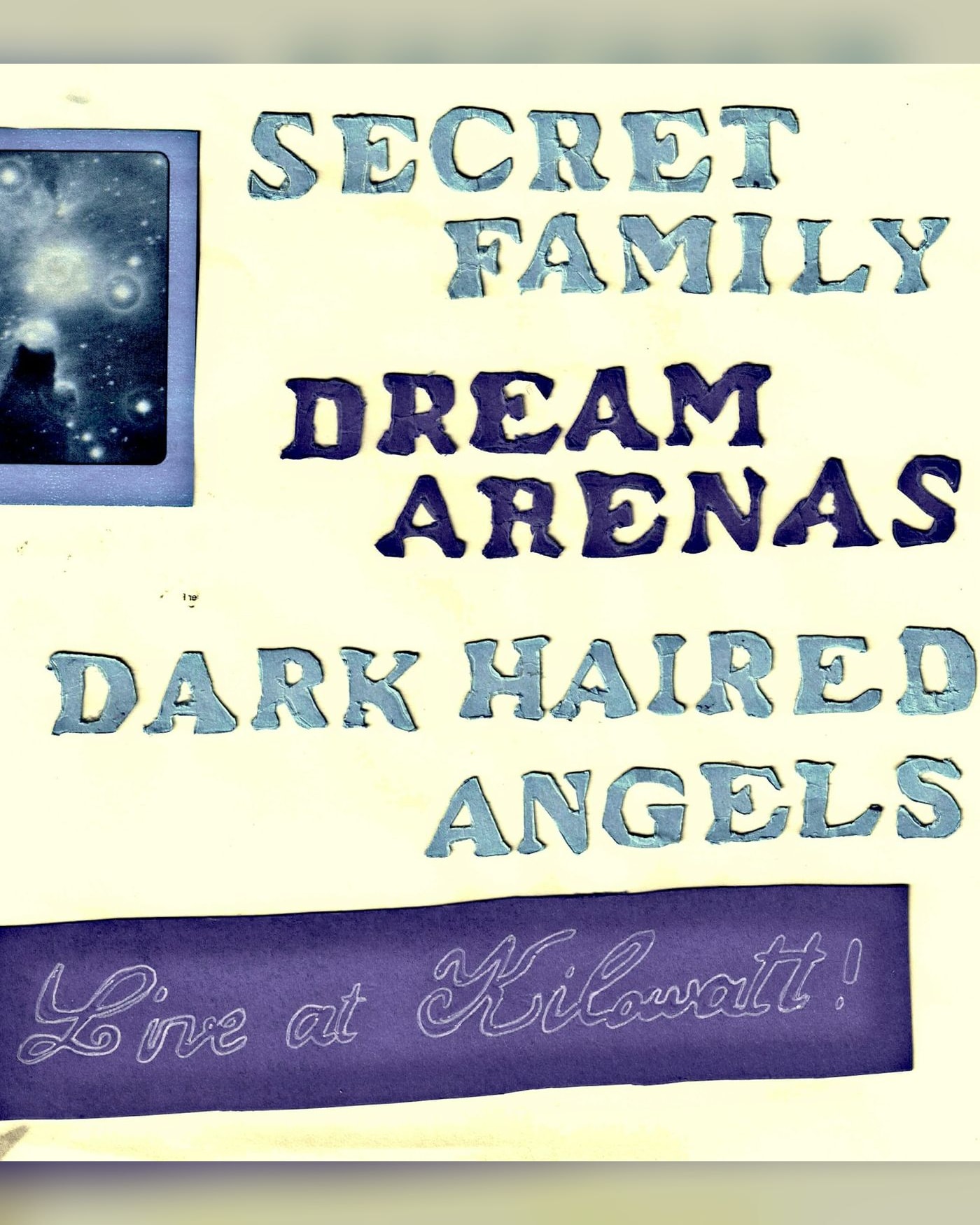 Poster for the concert Secret Family, Kilowatt
