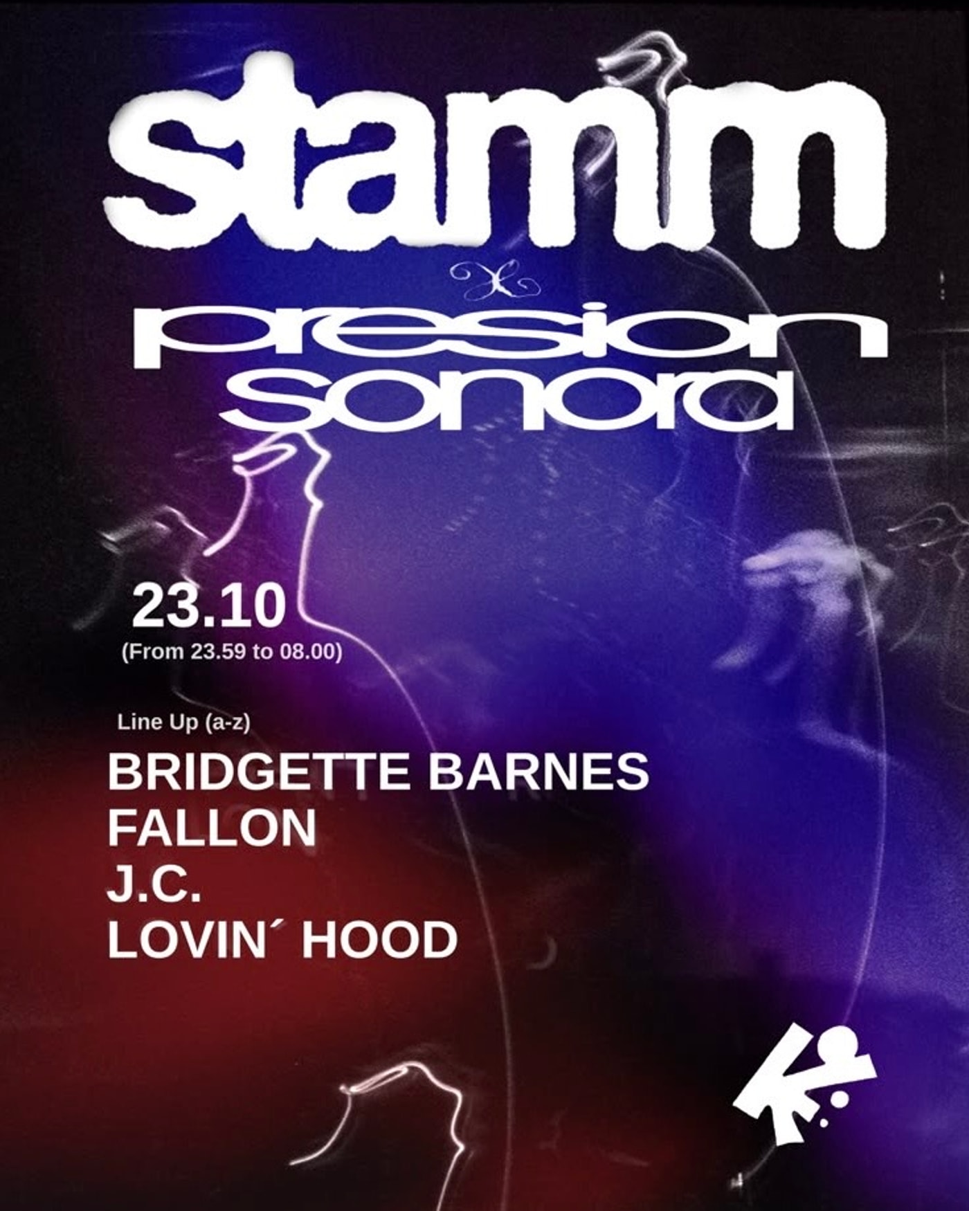 Poster for the concert Stamm Club x Presion Sonora, TBA