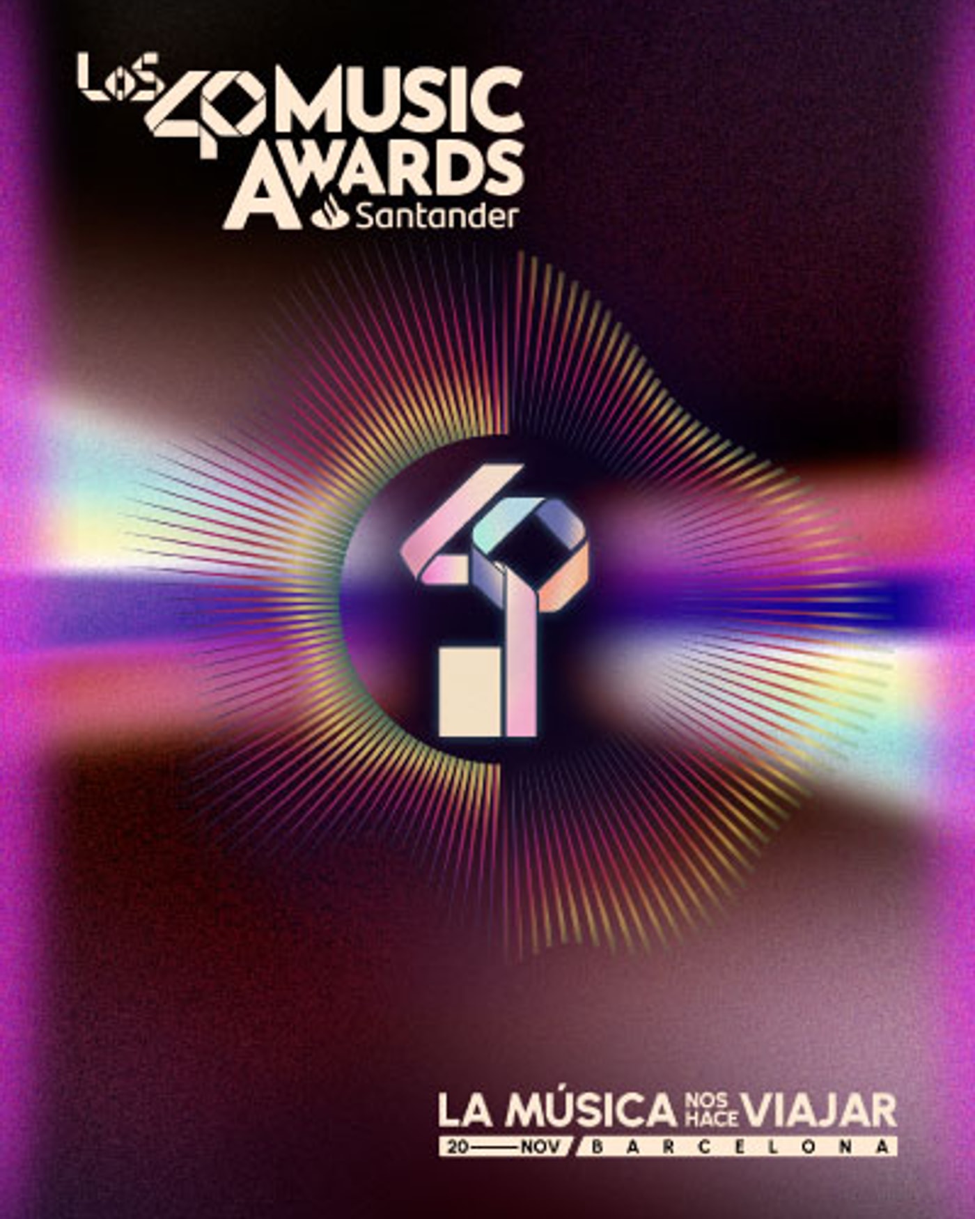 Poster for the concert LOS 40 Music Awards Santander 2026, Palau Sant Jordi