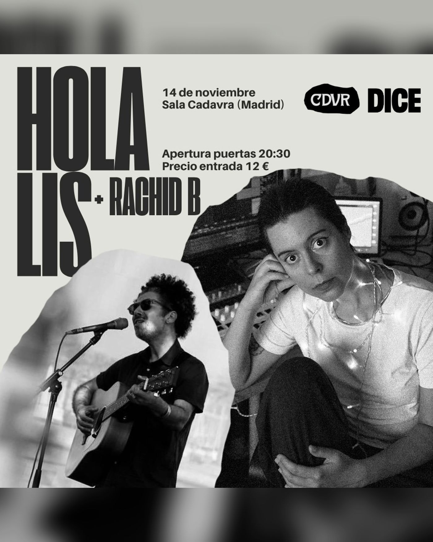 Affiche du Konzert Hola Lis presenta Reformas + Rachid B, Cadavra