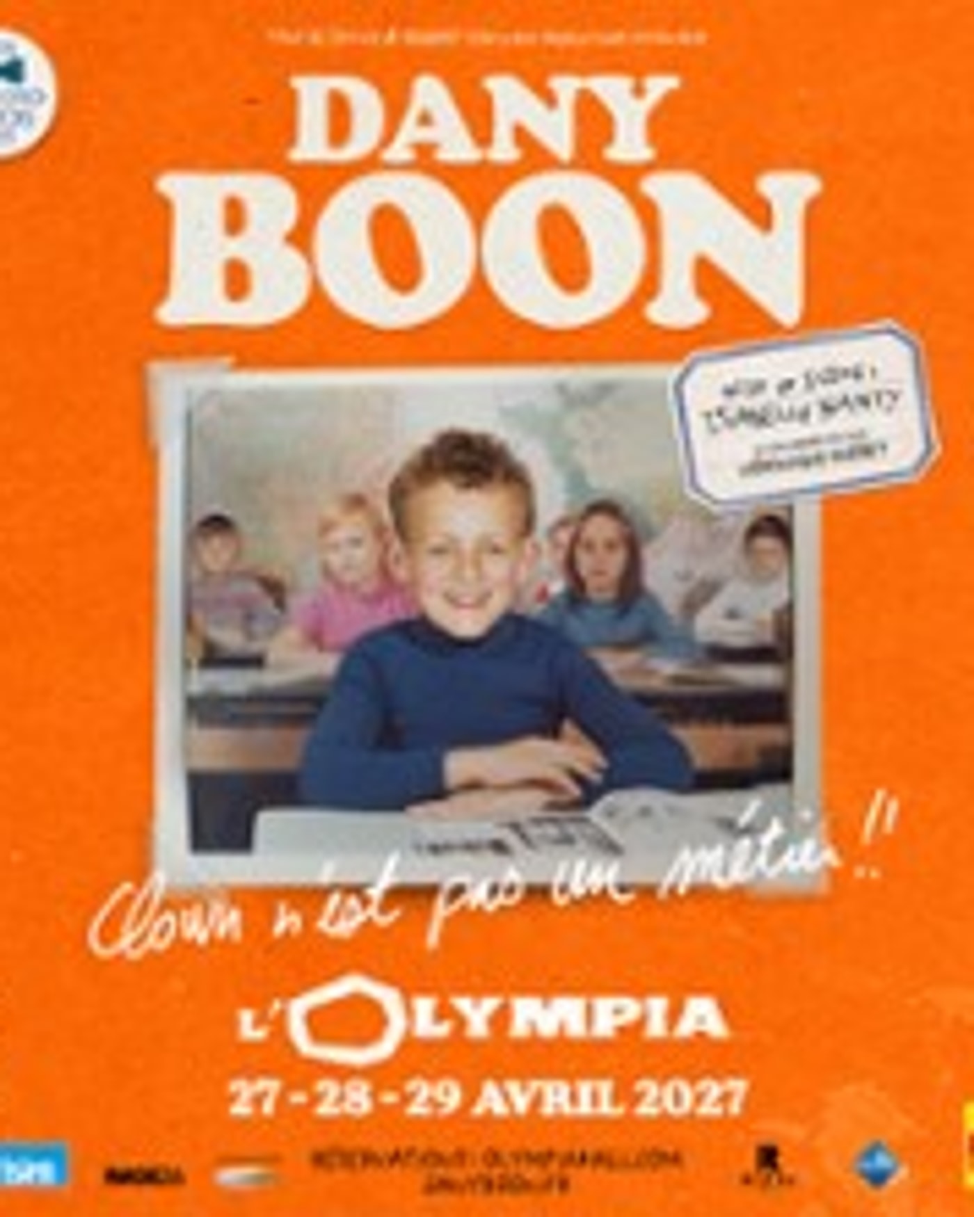 Poster for the show Dany Boon, L'Olympia