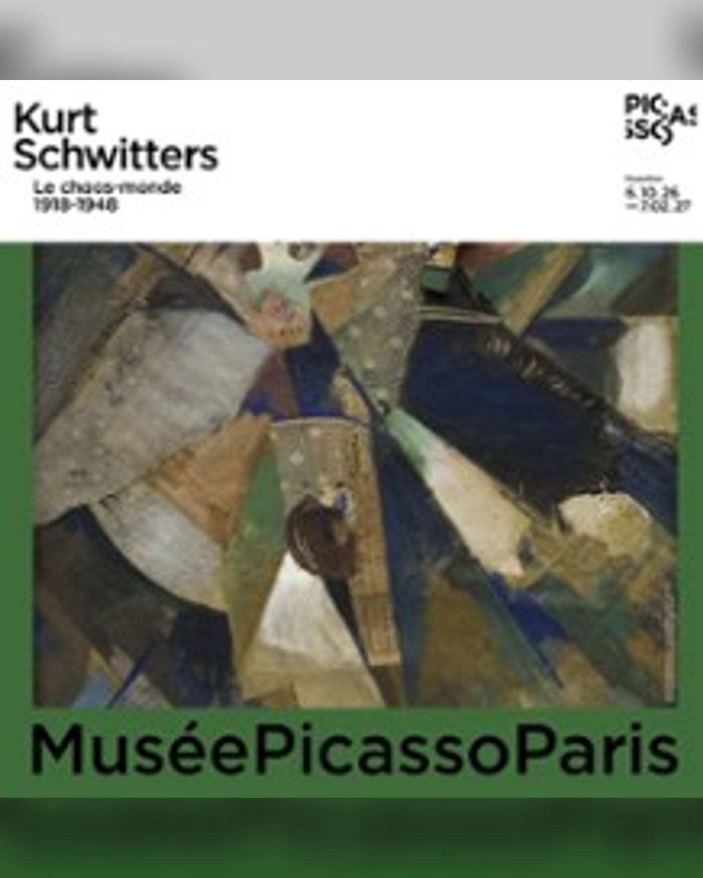 Visuel de l’exposição Exposition Kurt Schwitters + La Collection, Musée national Picasso-Paris